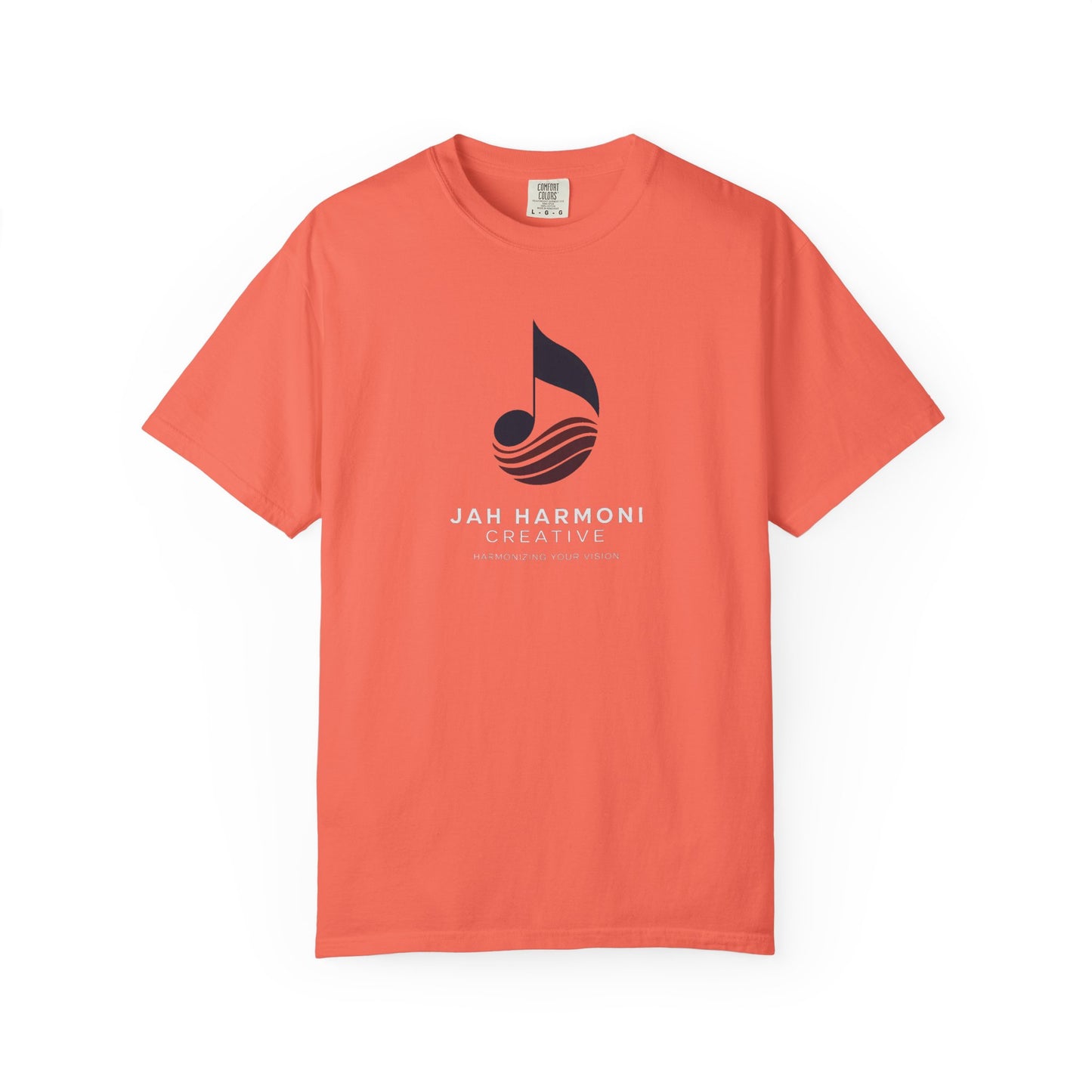 Music Logo T‑Shirt — “Jah Harmoni Creative” Branded Tee