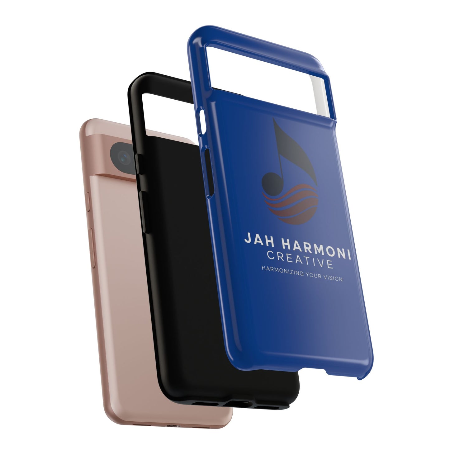 Tough Cases - Blue Logo Phone Case | Jah Harmoni Creative Protective Cover