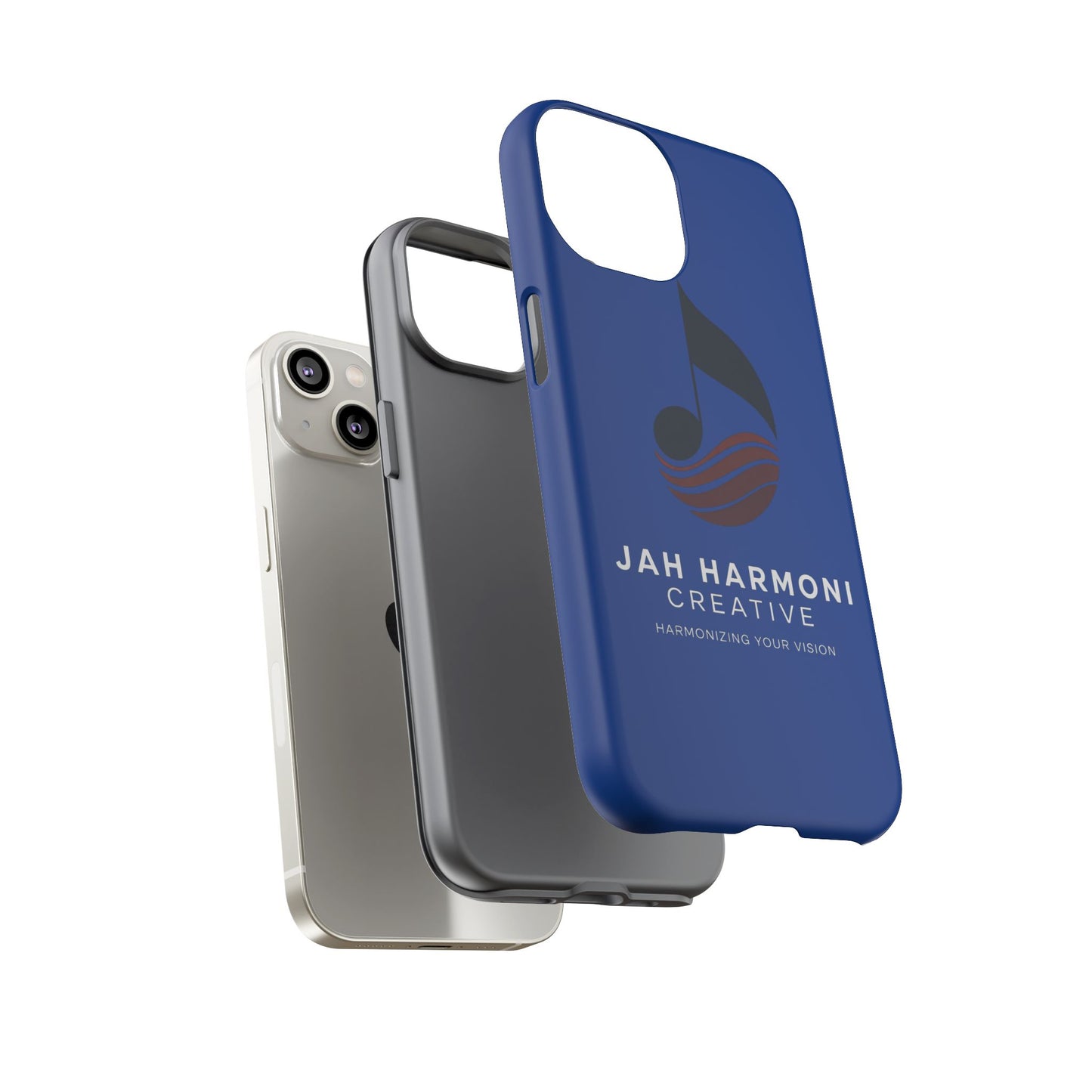 Tough Cases - Blue Logo Phone Case | Jah Harmoni Creative Protective Cover