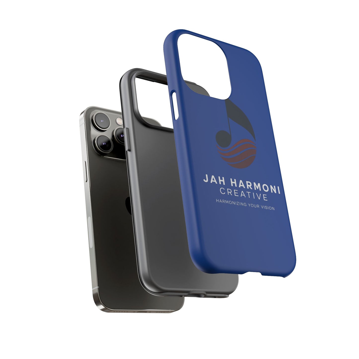 Tough Cases - Blue Logo Phone Case | Jah Harmoni Creative Protective Cover