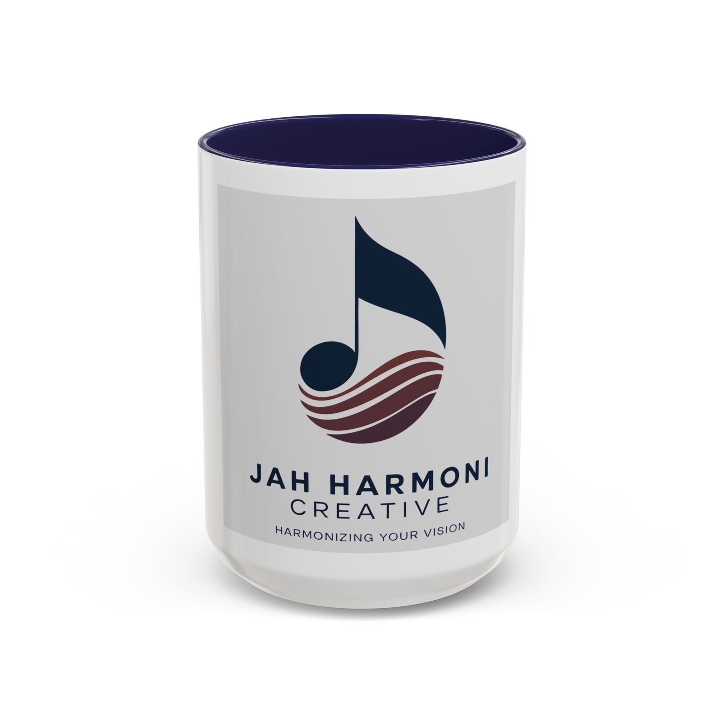 Logo Accent Coffee Mug — Jah Harmoni Creative Branded 11/15oz Ceramic Mug