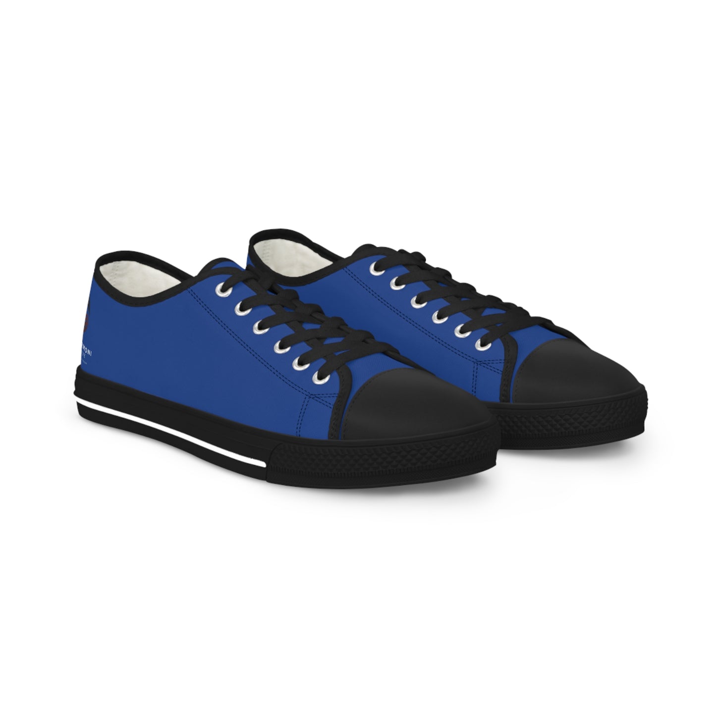 Jah Harmoni Classic Black Low-Top Sneakers — Men's Casual Canvas Shoes