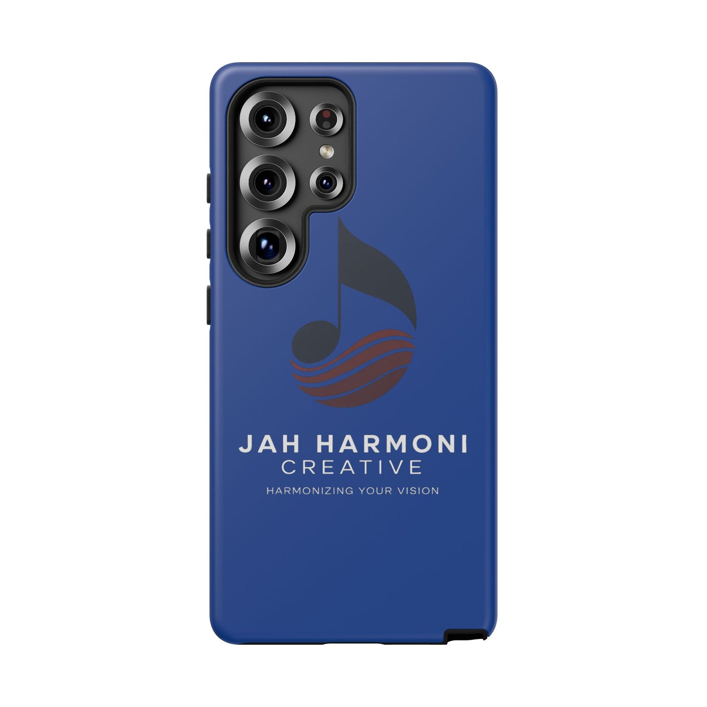 Tough Cases - Blue Logo Phone Case | Jah Harmoni Creative Protective Cover