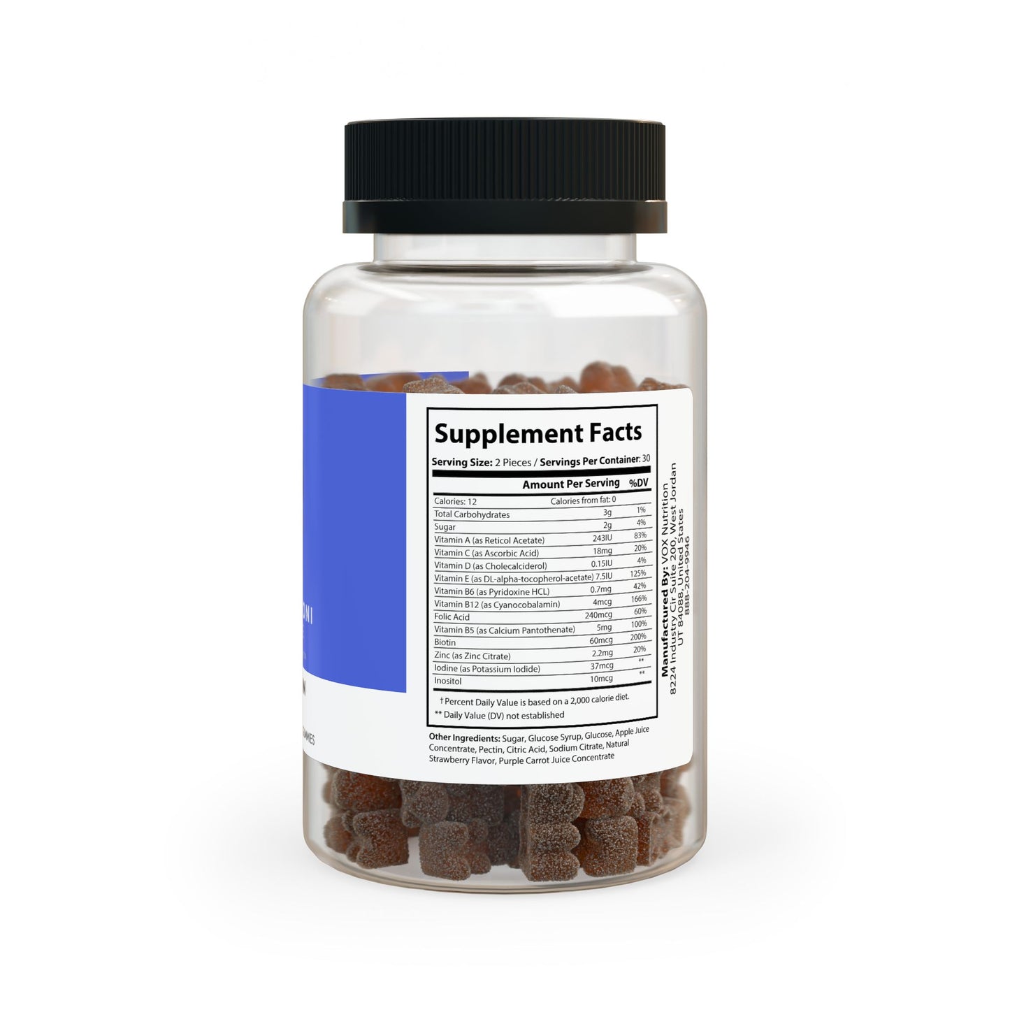 Jah Harmoni Creative Multivitamin Gummies for Adults (60 Gummies)