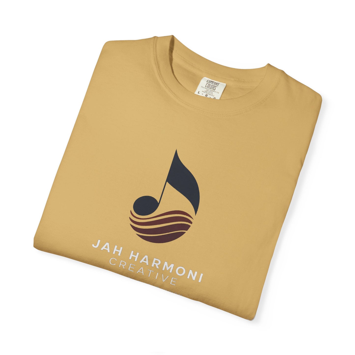 Music Logo T‑Shirt — “Jah Harmoni Creative” Branded Tee