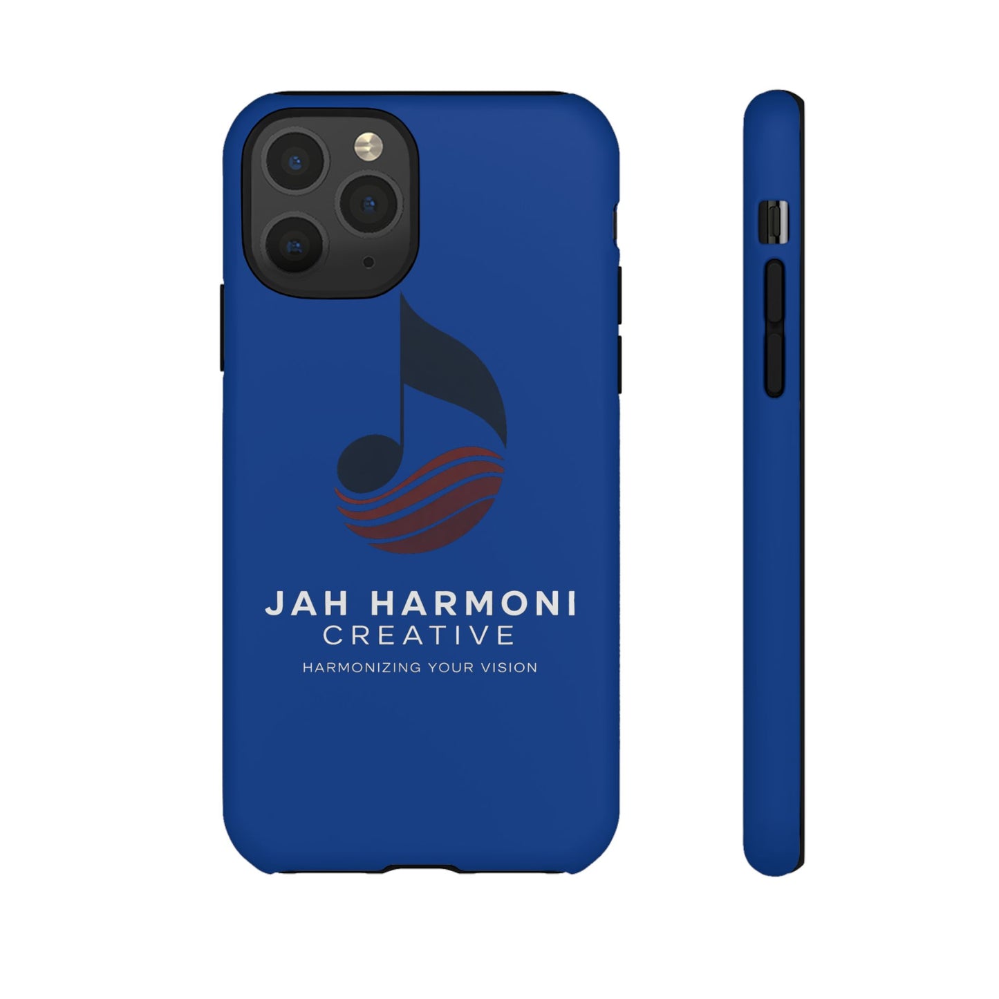 Tough Cases - Blue Logo Phone Case | Jah Harmoni Creative Protective Cover