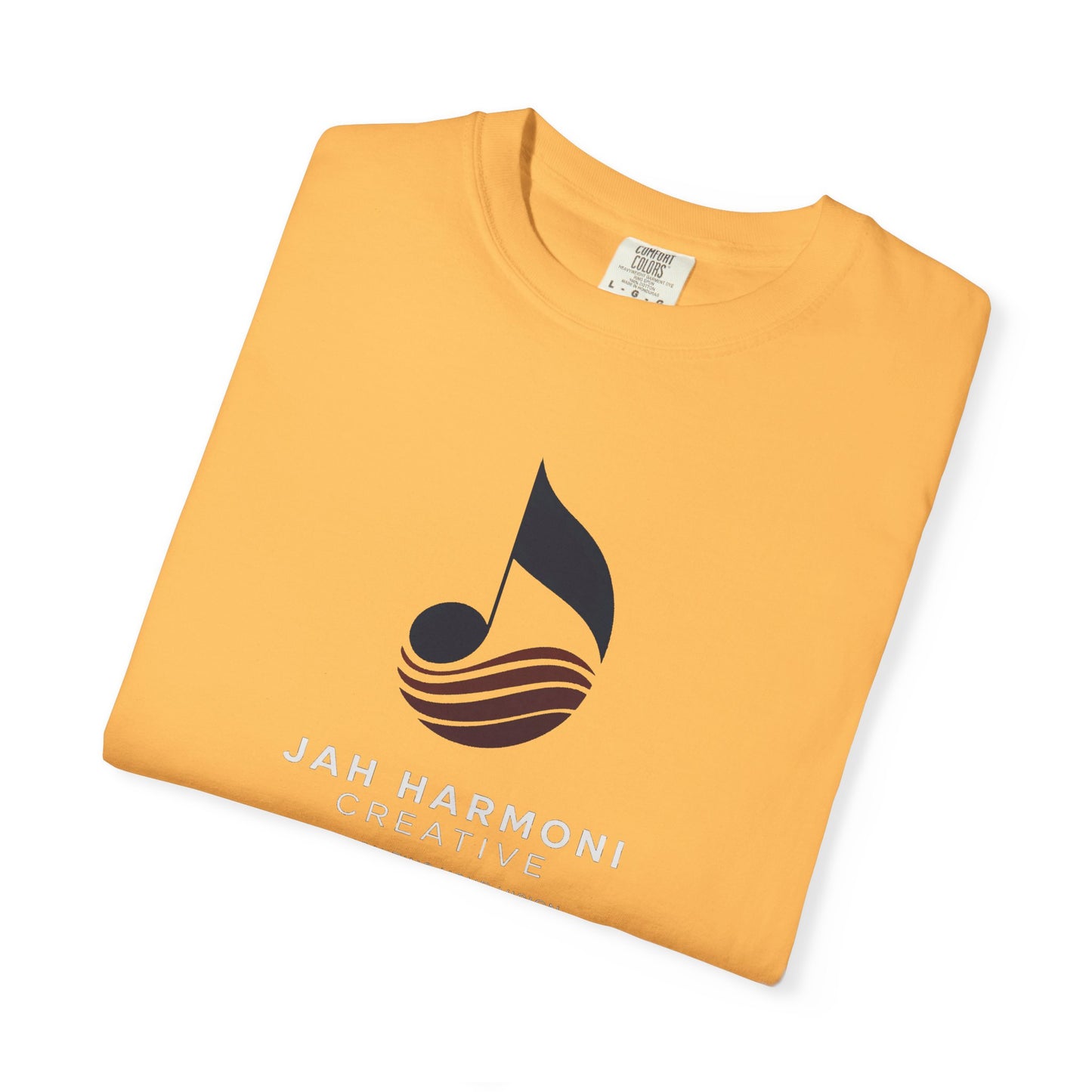 Music Logo T‑Shirt — “Jah Harmoni Creative” Branded Tee