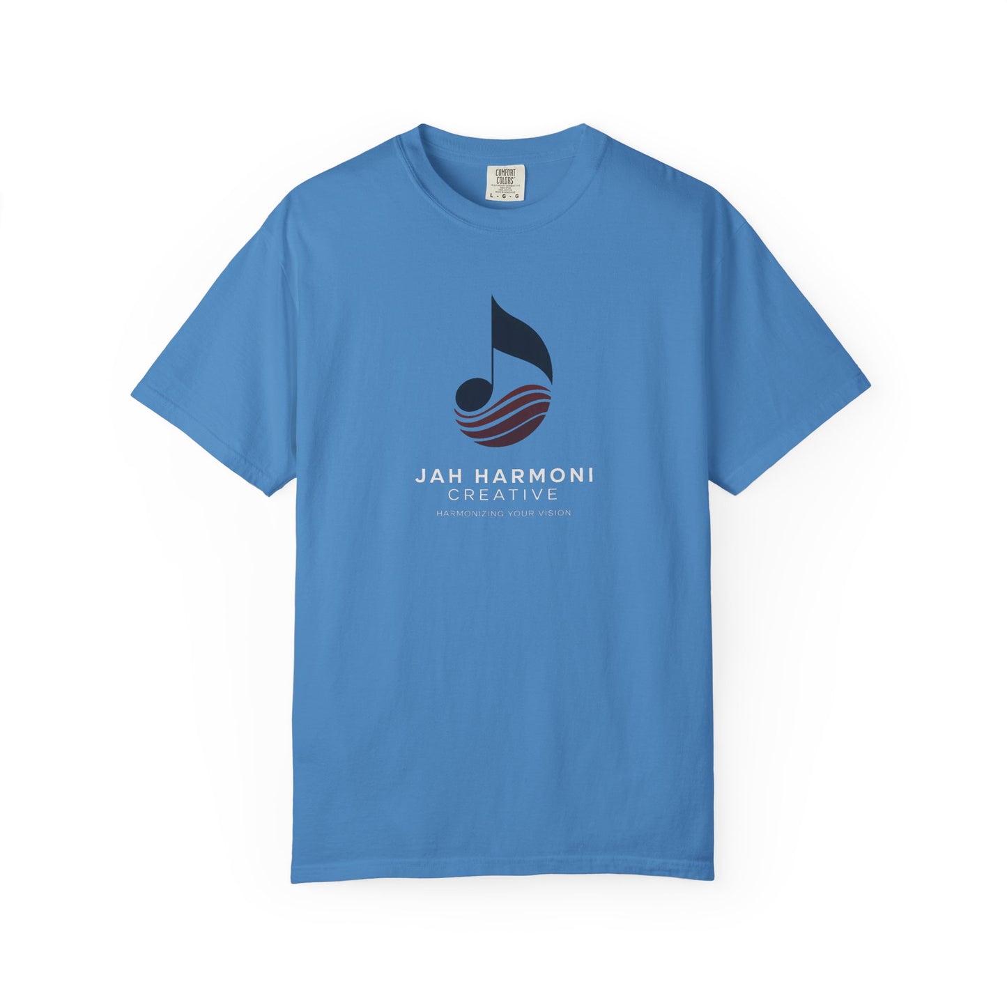Music Logo T‑Shirt — “Jah Harmoni Creative” Branded Tee