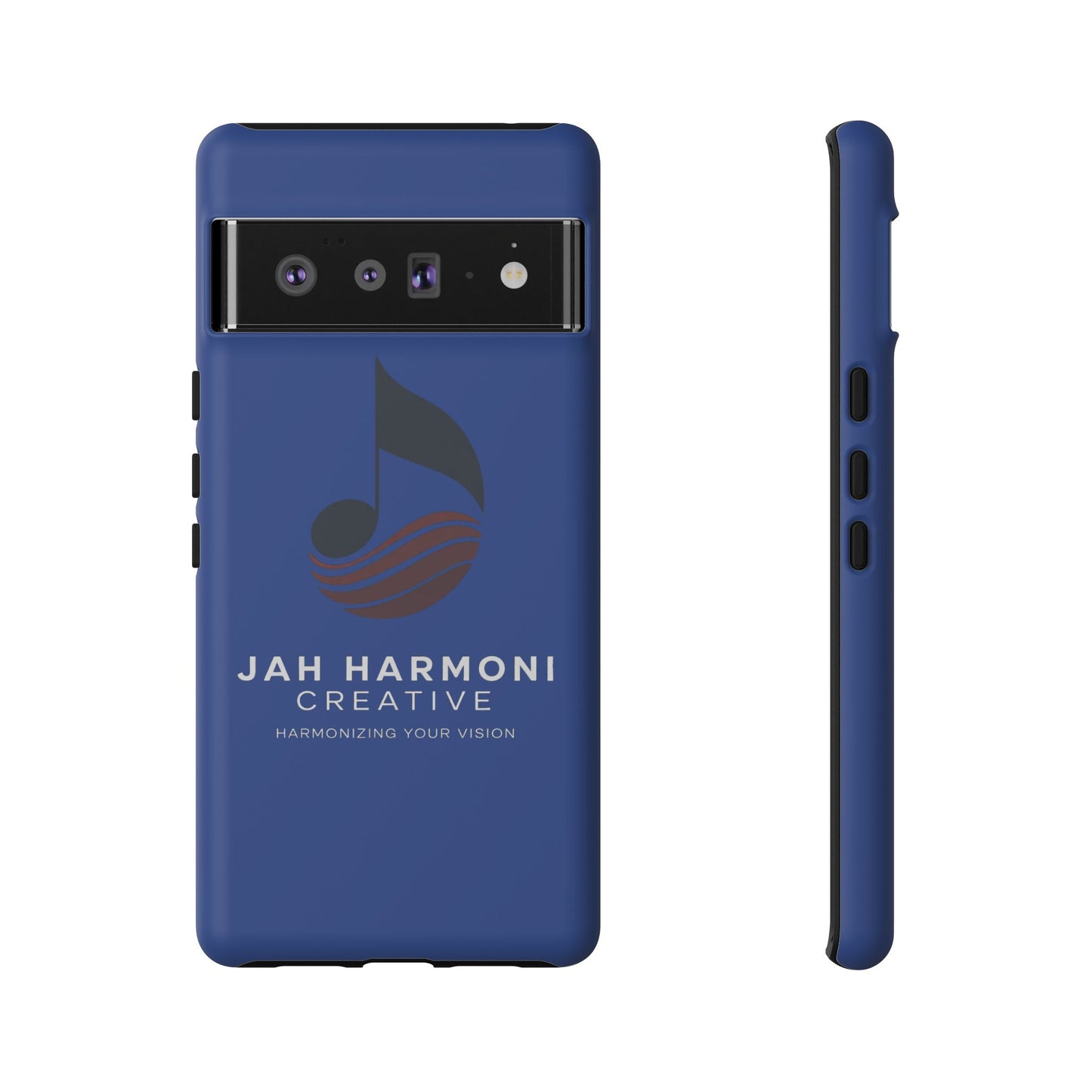 Tough Cases - Blue Logo Phone Case | Jah Harmoni Creative Protective Cover