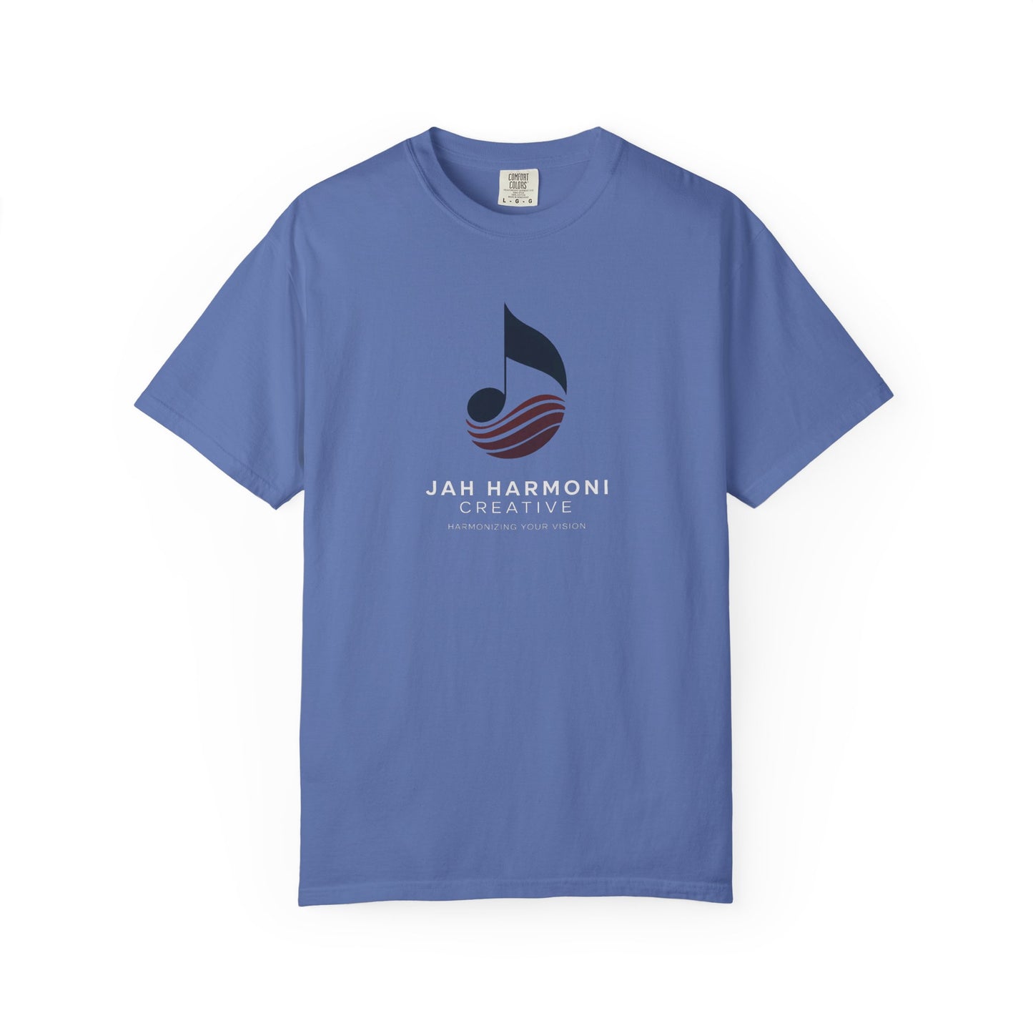 Music Logo T‑Shirt — “Jah Harmoni Creative” Branded Tee