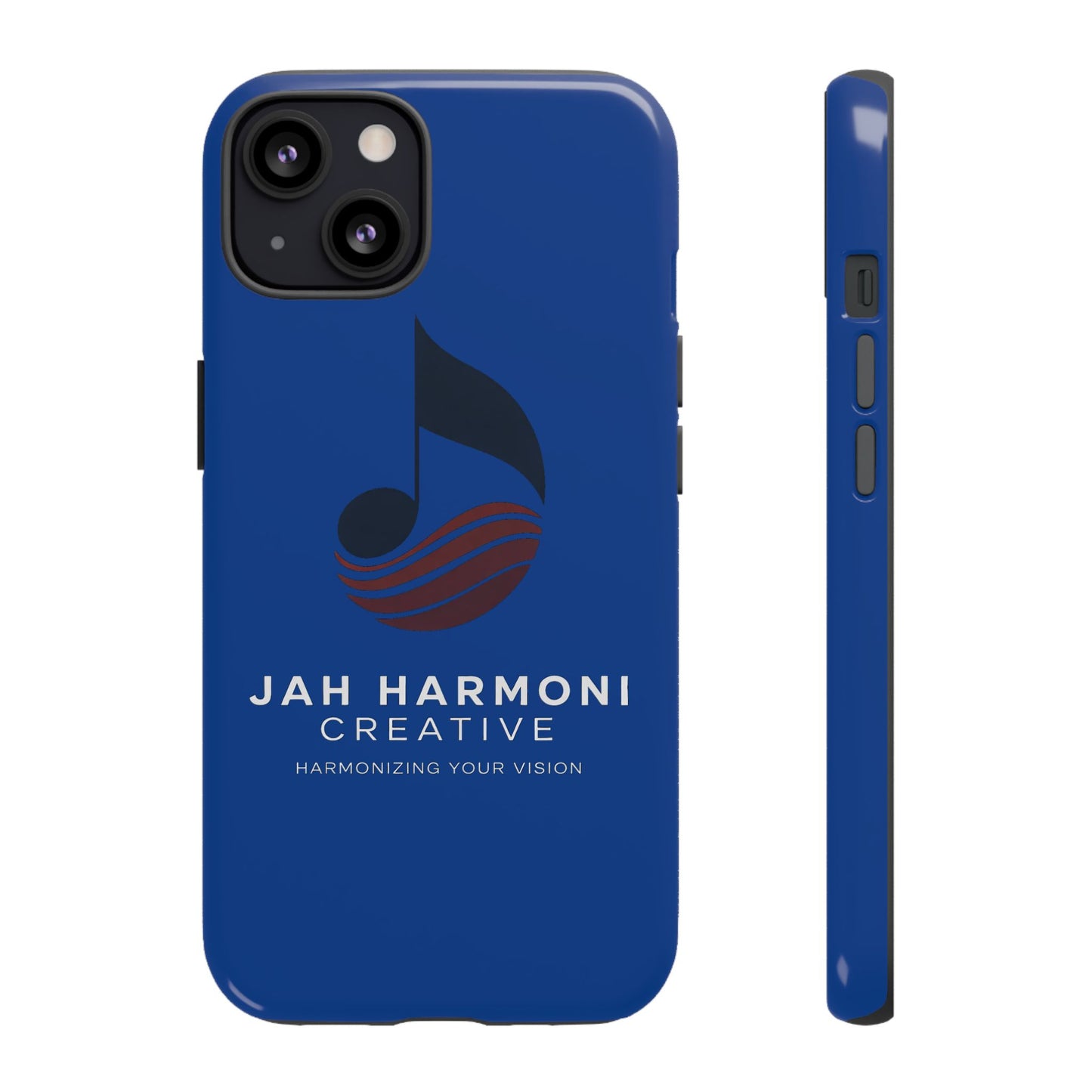 Tough Cases - Blue Logo Phone Case | Jah Harmoni Creative Protective Cover