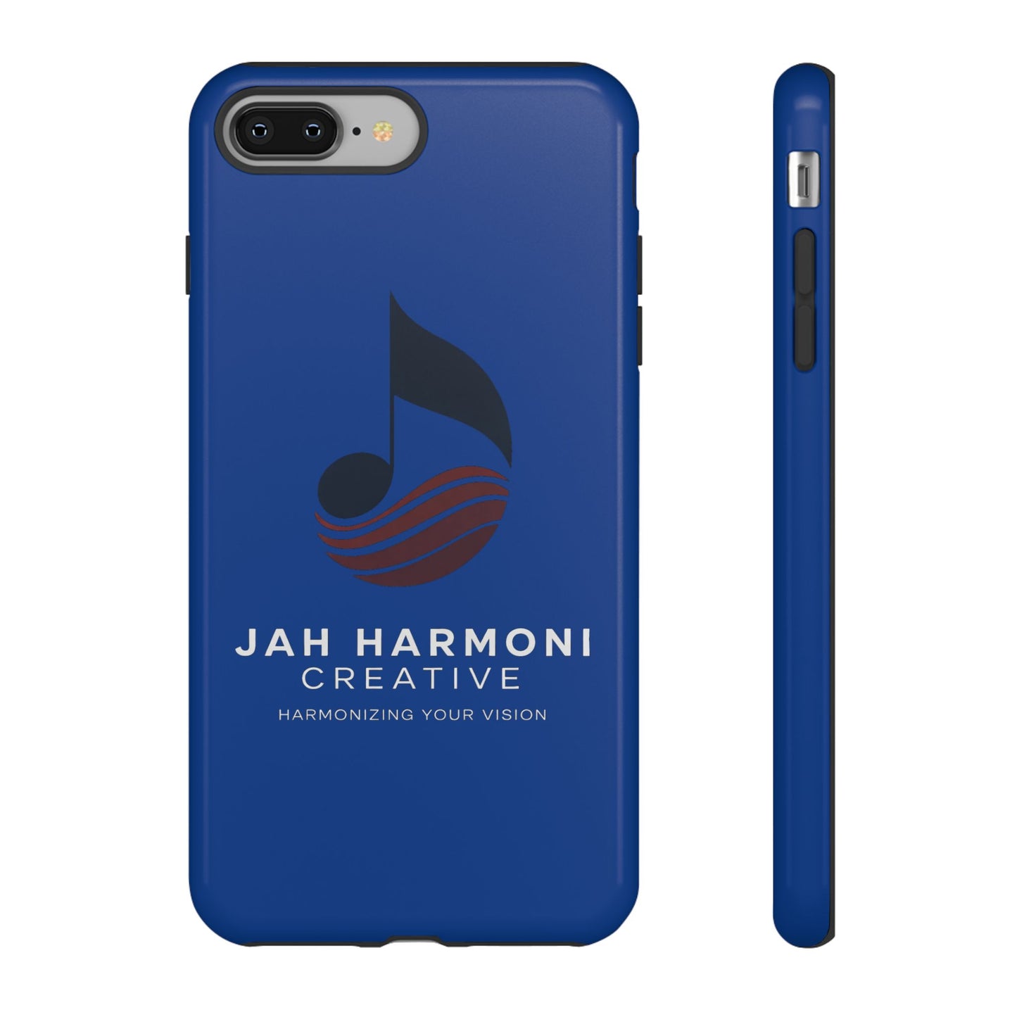 Tough Cases - Blue Logo Phone Case | Jah Harmoni Creative Protective Cover