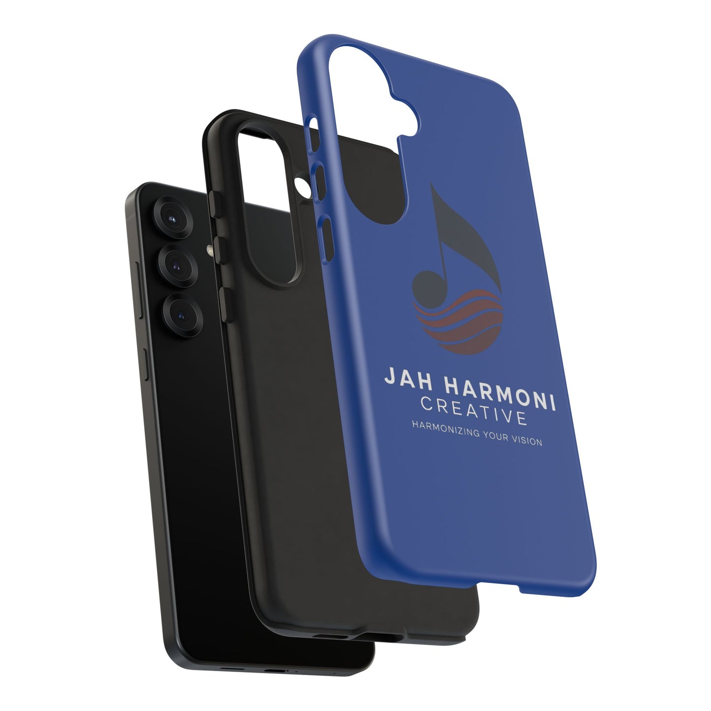 Tough Cases - Blue Logo Phone Case | Jah Harmoni Creative Protective Cover