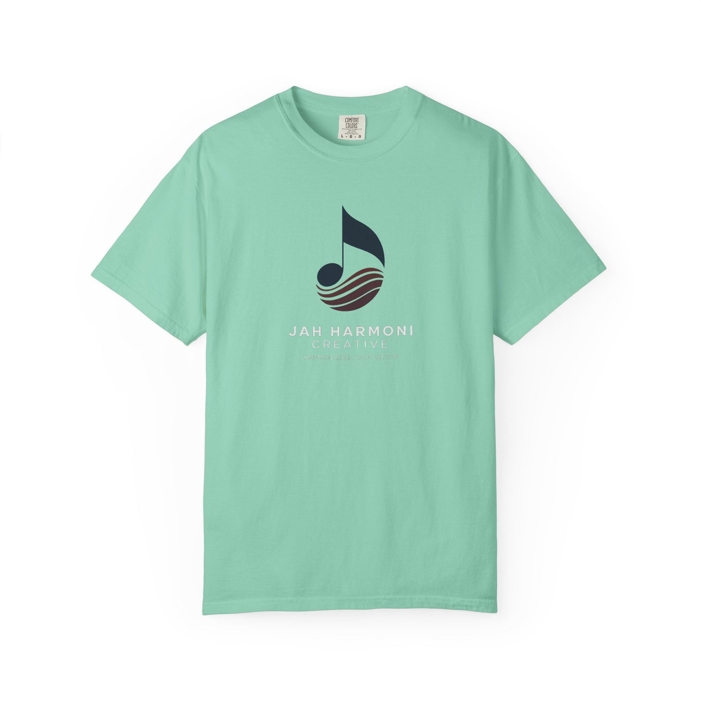 Music Logo T‑Shirt — “Jah Harmoni Creative” Branded Tee