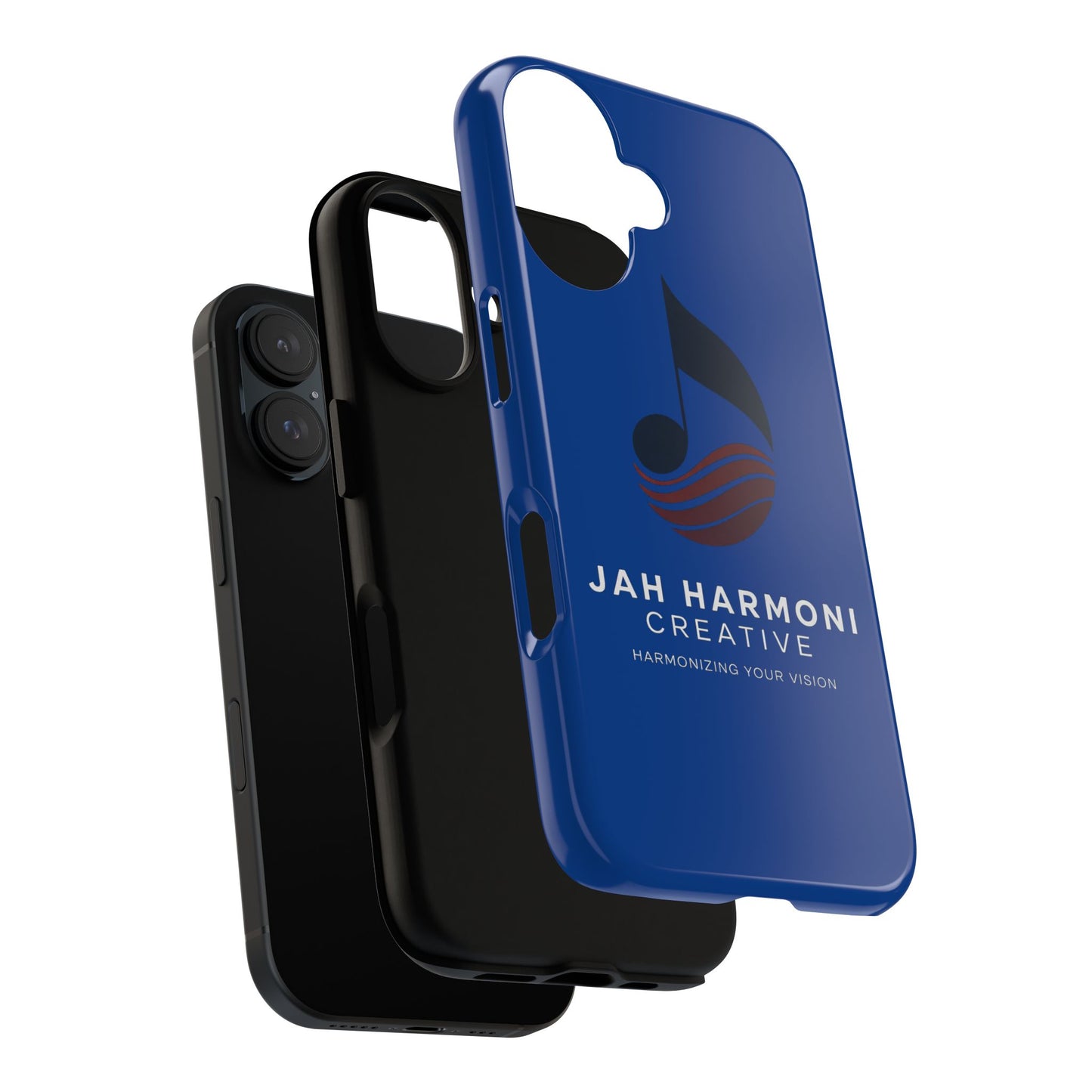 Tough Cases - Blue Logo Phone Case | Jah Harmoni Creative Protective Cover