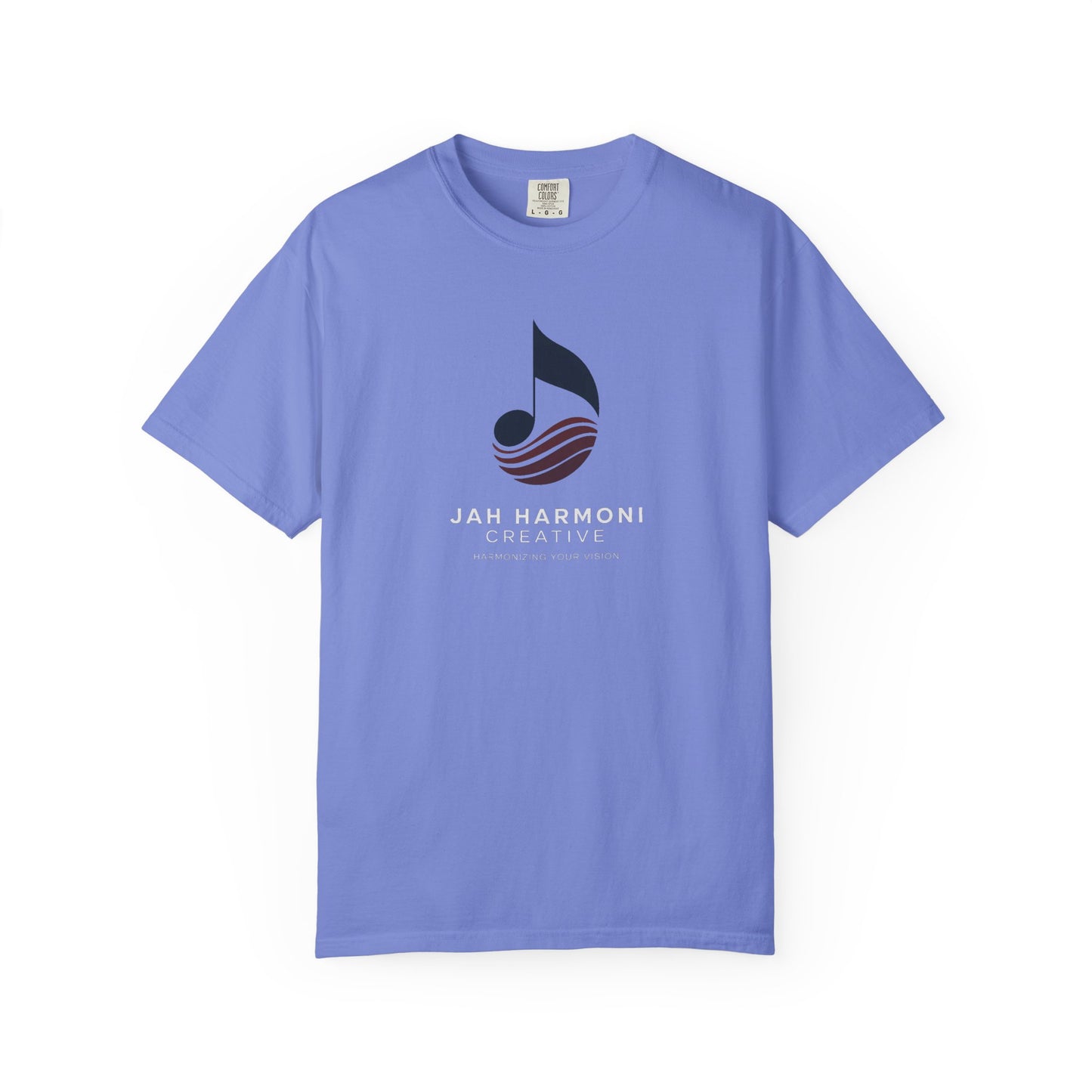 Music Logo T‑Shirt — “Jah Harmoni Creative” Branded Tee