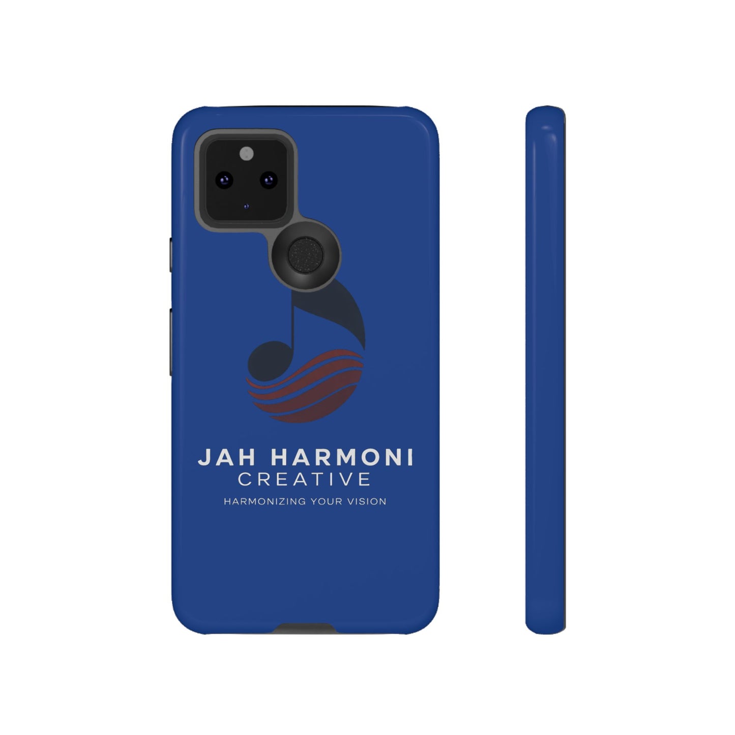 Tough Cases - Blue Logo Phone Case | Jah Harmoni Creative Protective Cover