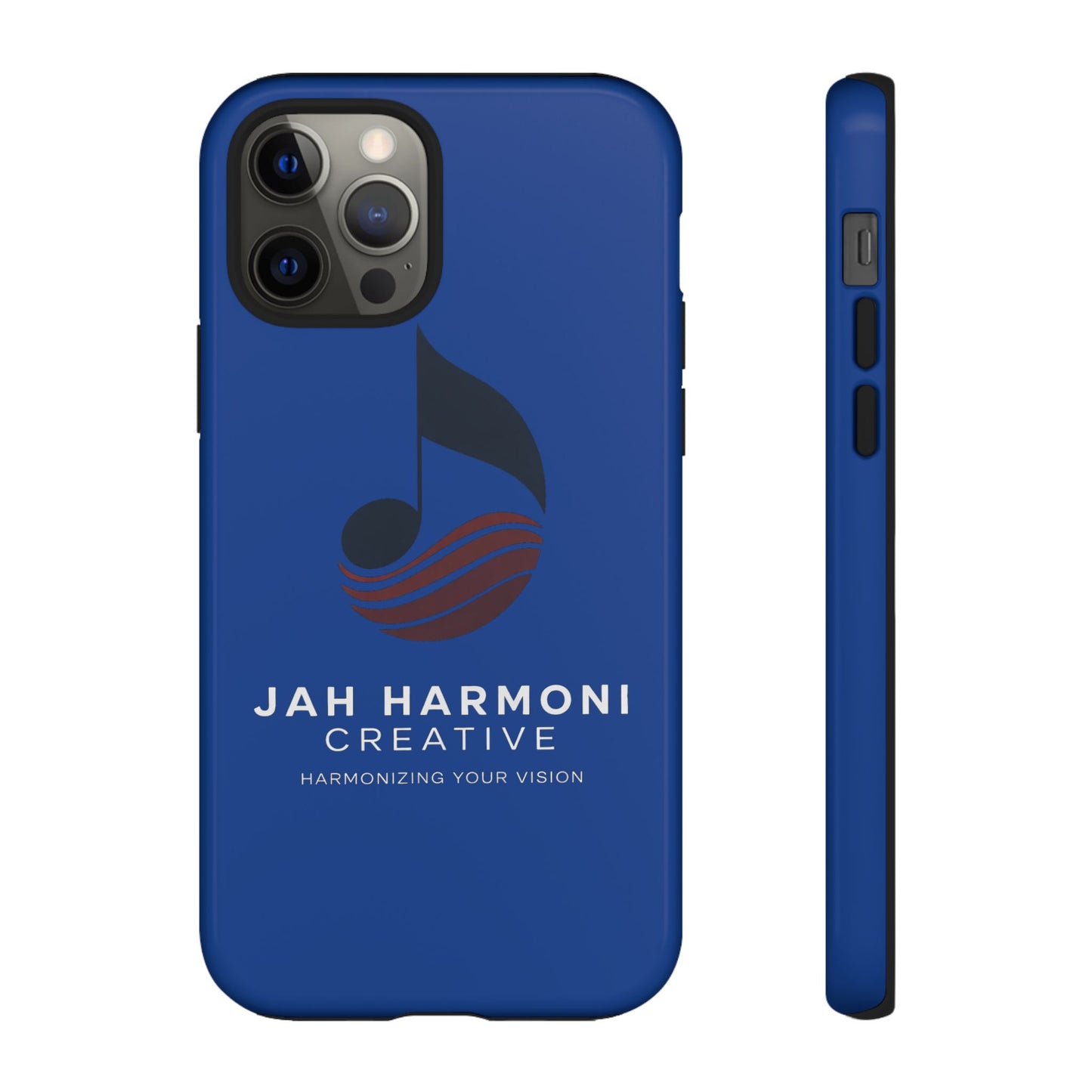Tough Cases - Blue Logo Phone Case | Jah Harmoni Creative Protective Cover