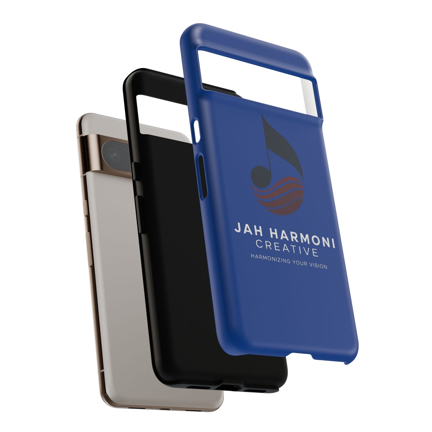 Tough Cases - Blue Logo Phone Case | Jah Harmoni Creative Protective Cover