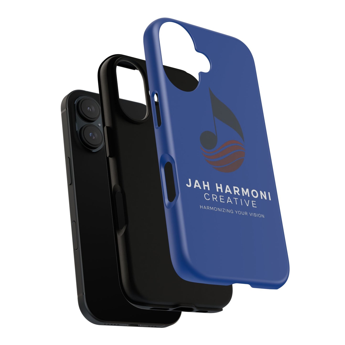 Tough Cases - Blue Logo Phone Case | Jah Harmoni Creative Protective Cover