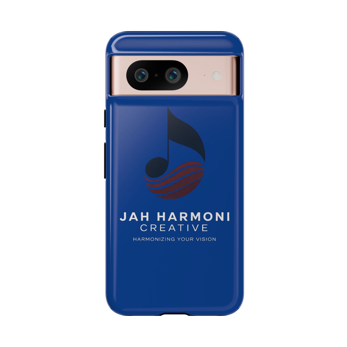 Tough Cases - Blue Logo Phone Case | Jah Harmoni Creative Protective Cover