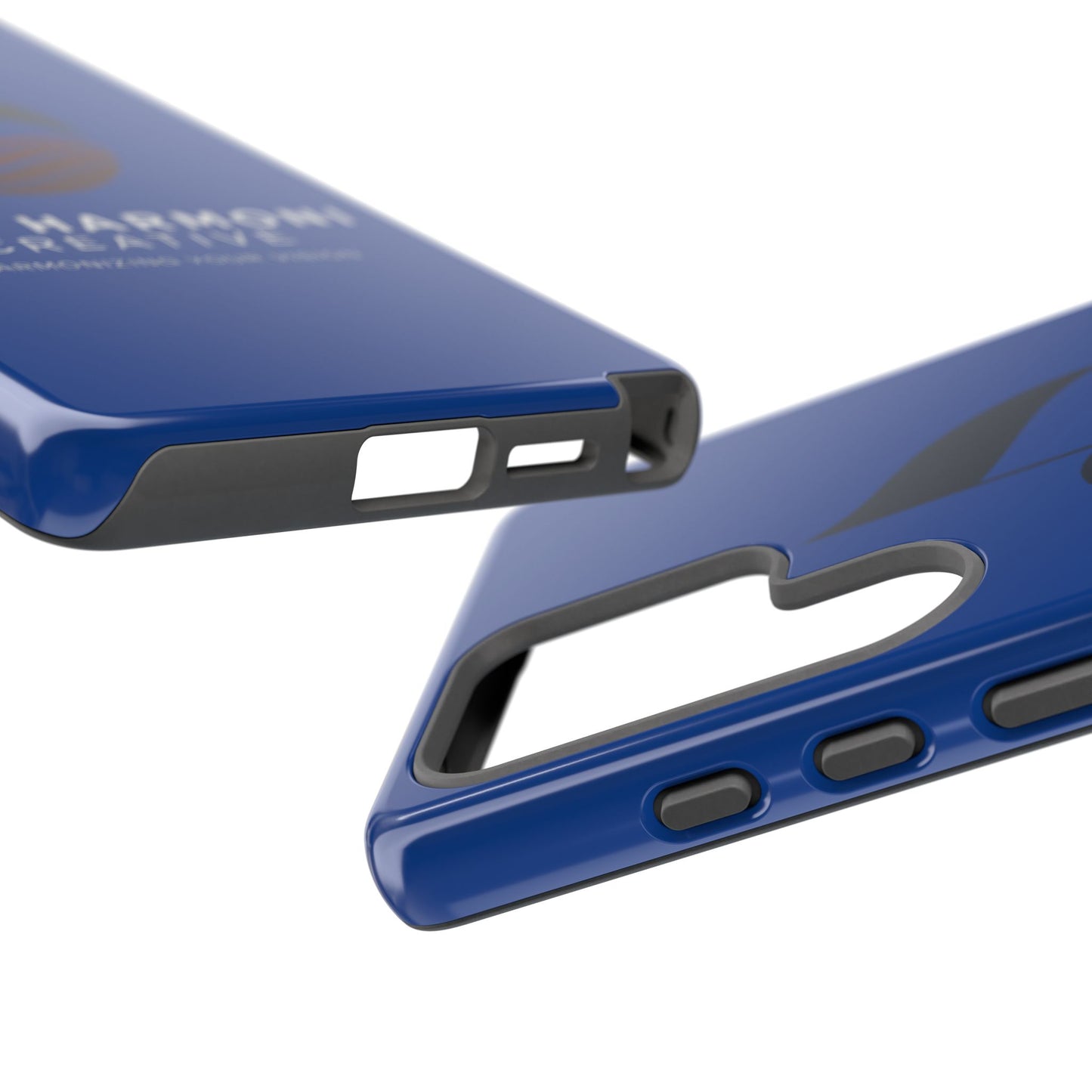 Tough Cases - Blue Logo Phone Case | Jah Harmoni Creative Protective Cover