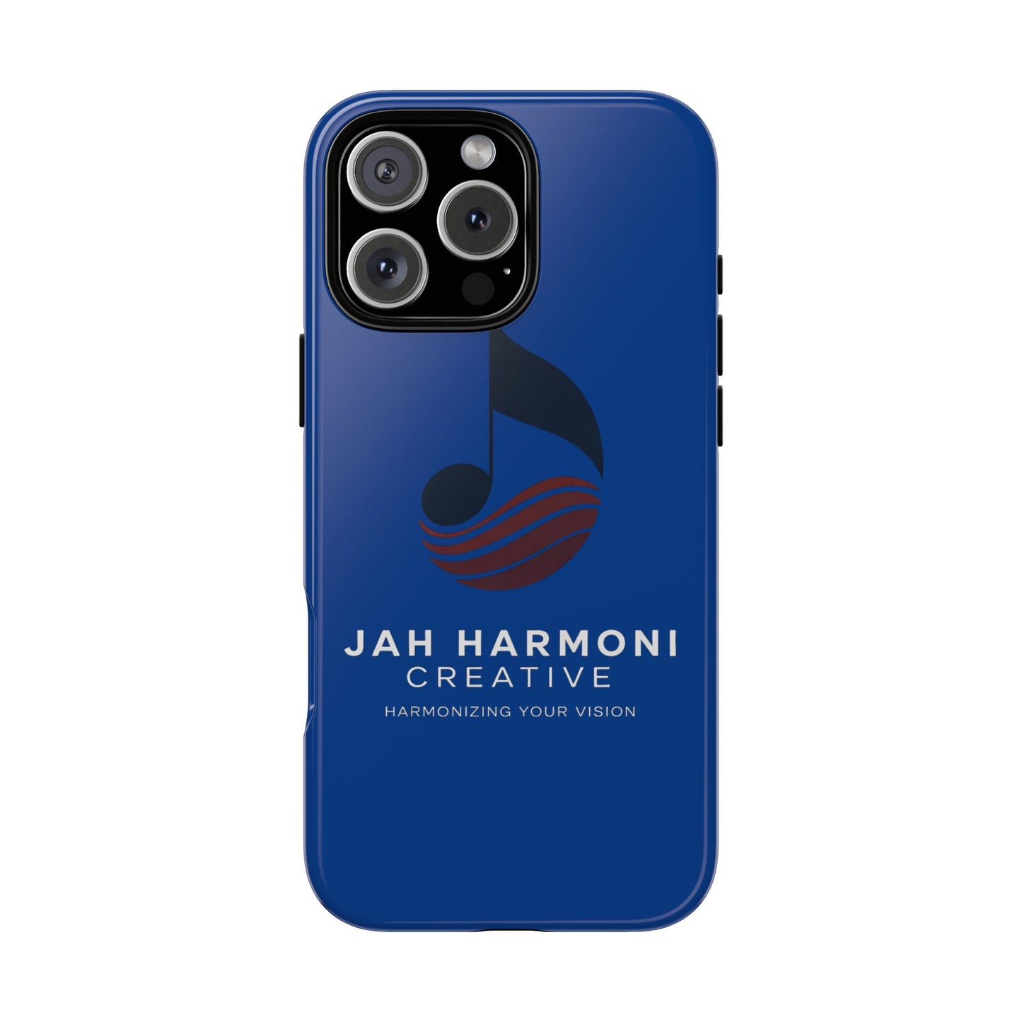 Tough Cases - Blue Logo Phone Case | Jah Harmoni Creative Protective Cover