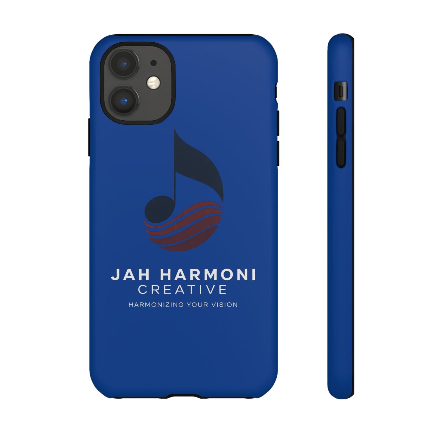 Tough Cases - Blue Logo Phone Case | Jah Harmoni Creative Protective Cover