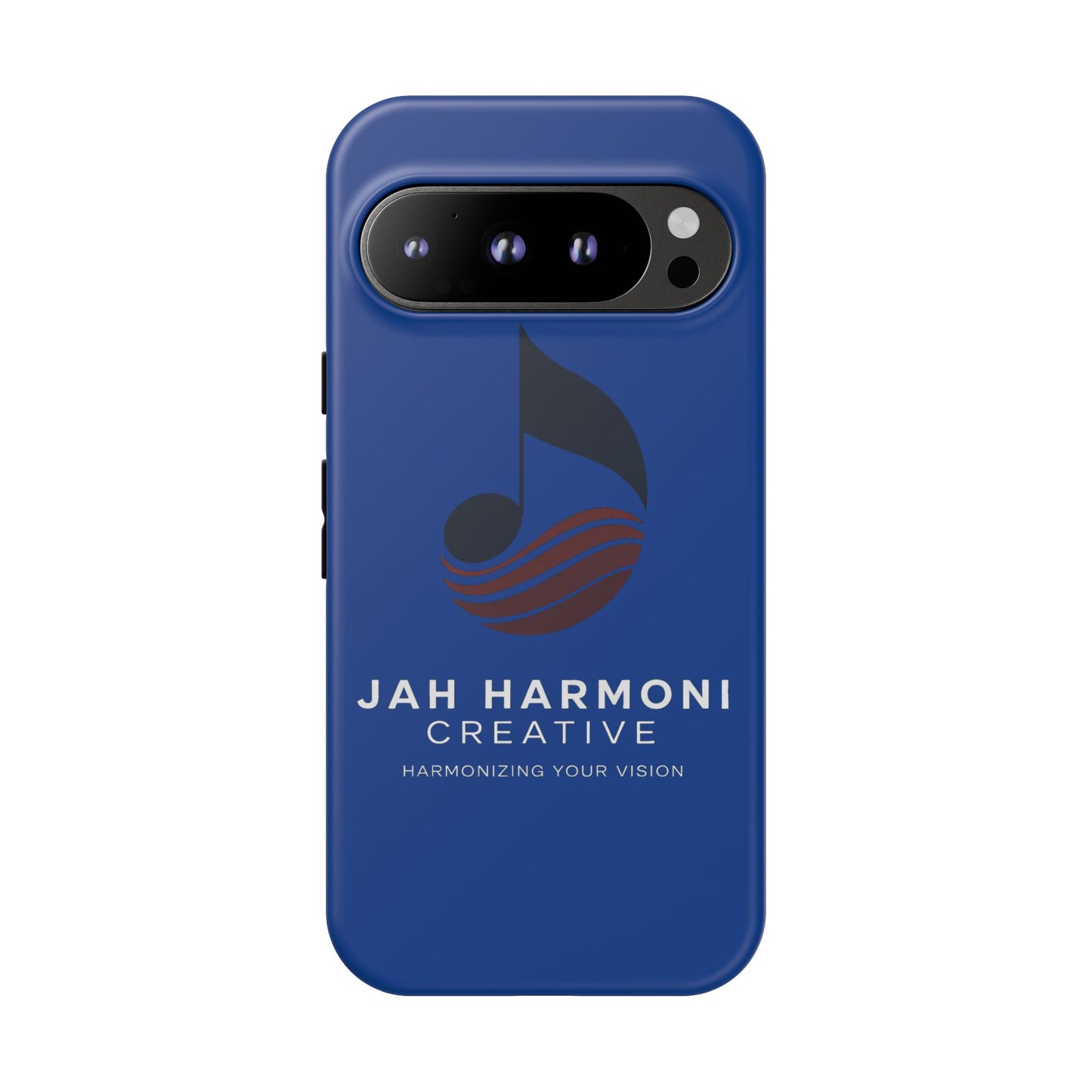 Tough Cases - Blue Logo Phone Case | Jah Harmoni Creative Protective Cover