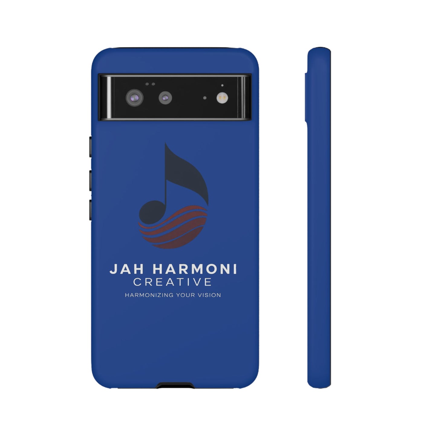 Tough Cases - Blue Logo Phone Case | Jah Harmoni Creative Protective Cover