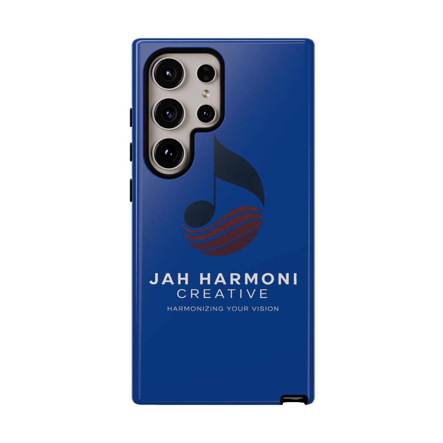 Tough Cases - Blue Logo Phone Case | Jah Harmoni Creative Protective Cover