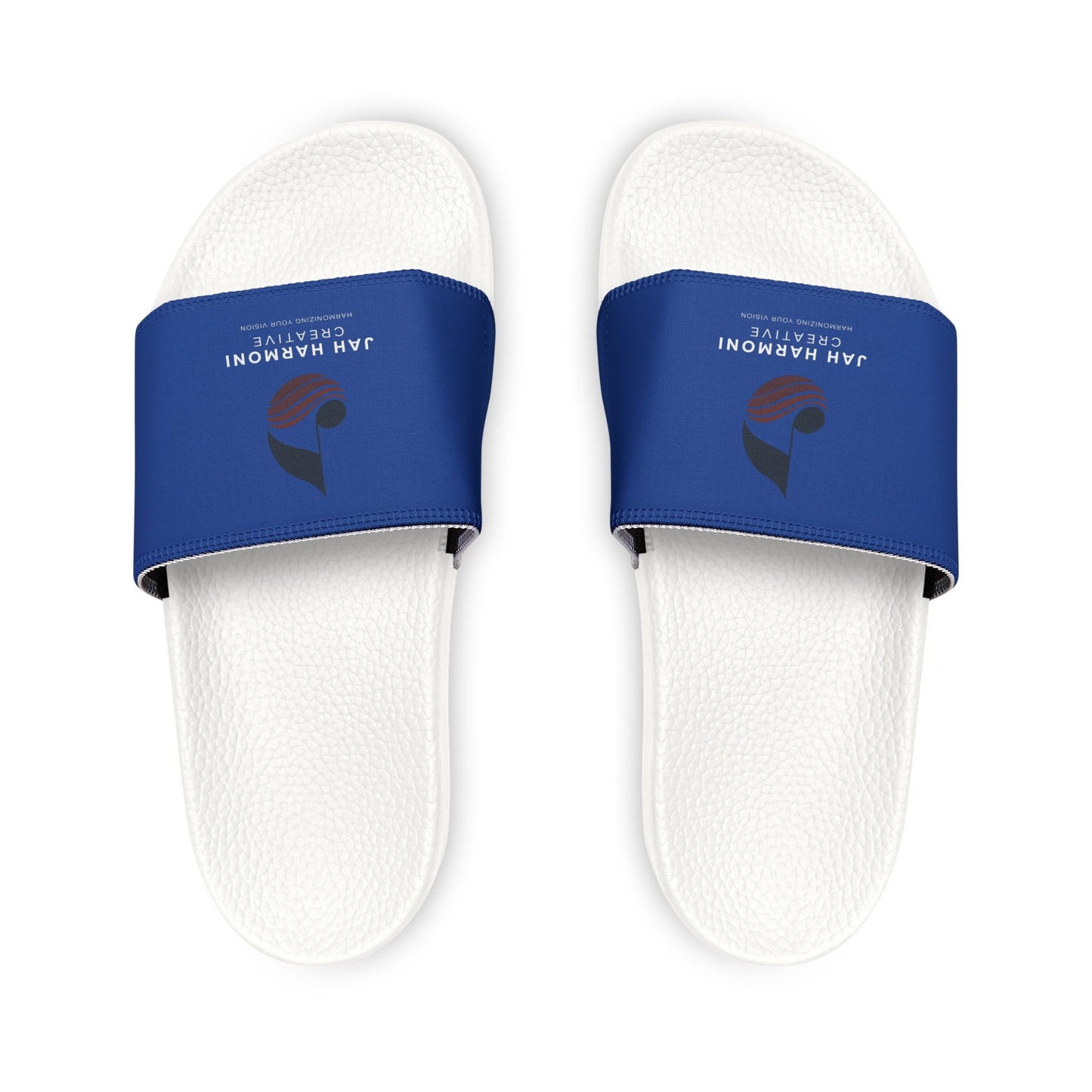 Slide Sandals — Custom Red Strap Slides with Logo