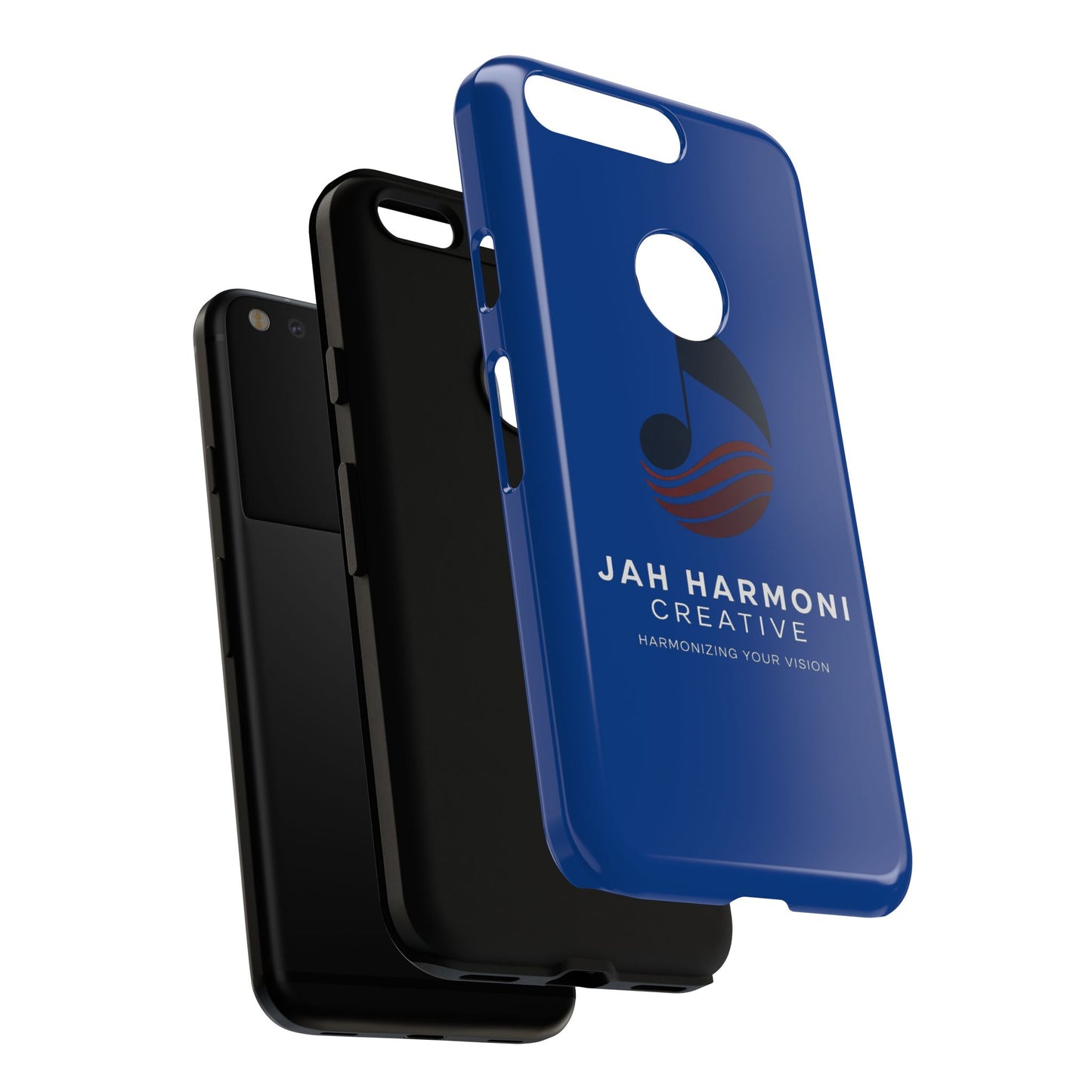 Tough Cases - Blue Logo Phone Case | Jah Harmoni Creative Protective Cover