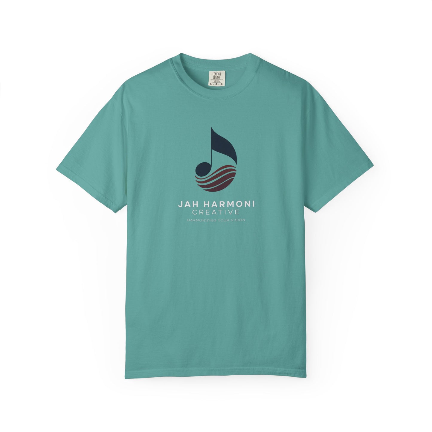 Music Logo T‑Shirt — “Jah Harmoni Creative” Branded Tee