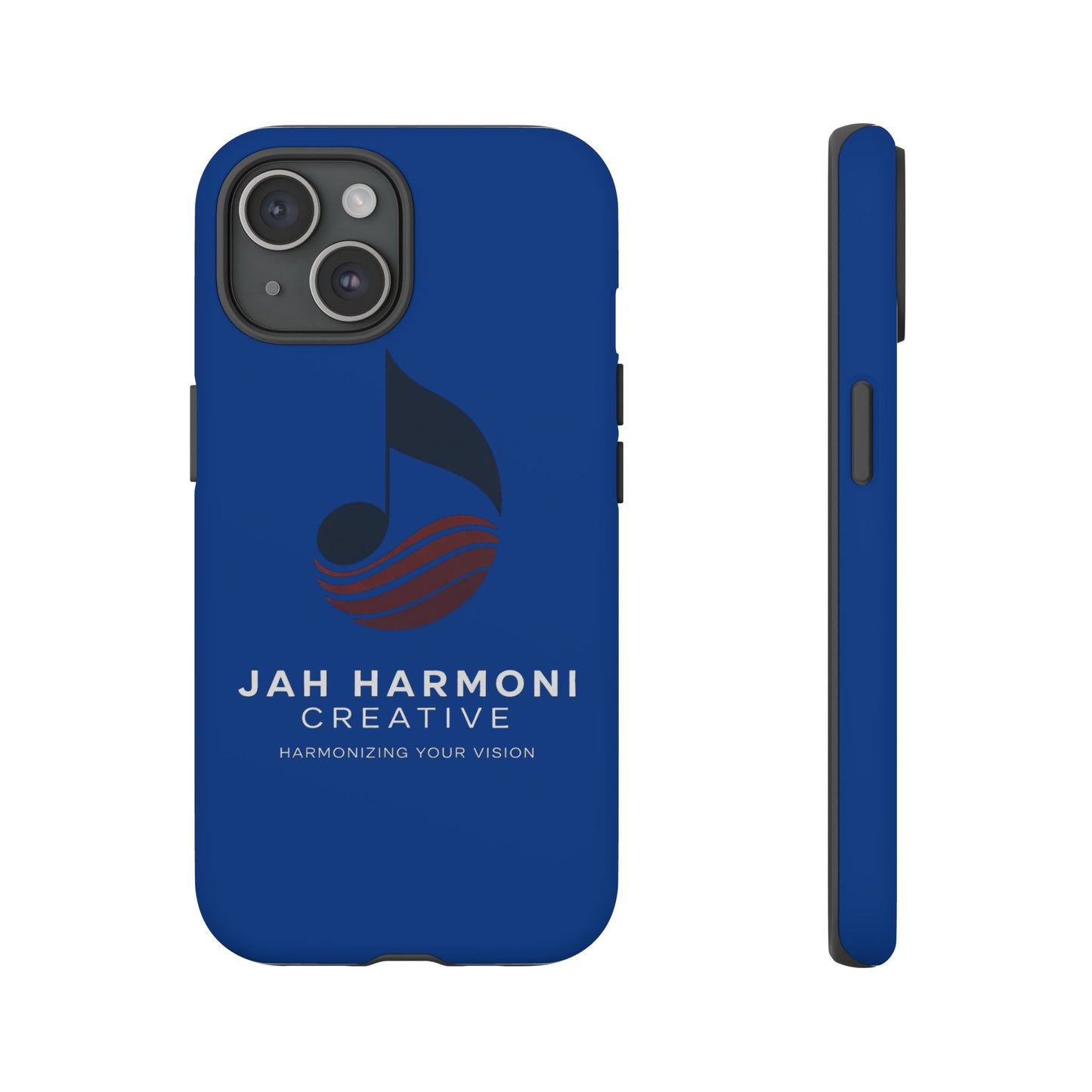 Tough Cases - Blue Logo Phone Case | Jah Harmoni Creative Protective Cover