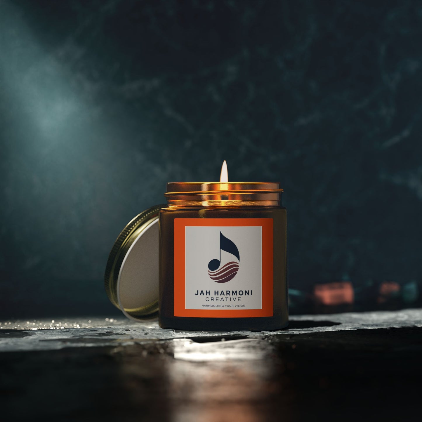 Coconut Apricot Scented Candle (4oz/9oz) — Tropical Fruity Soy Blend