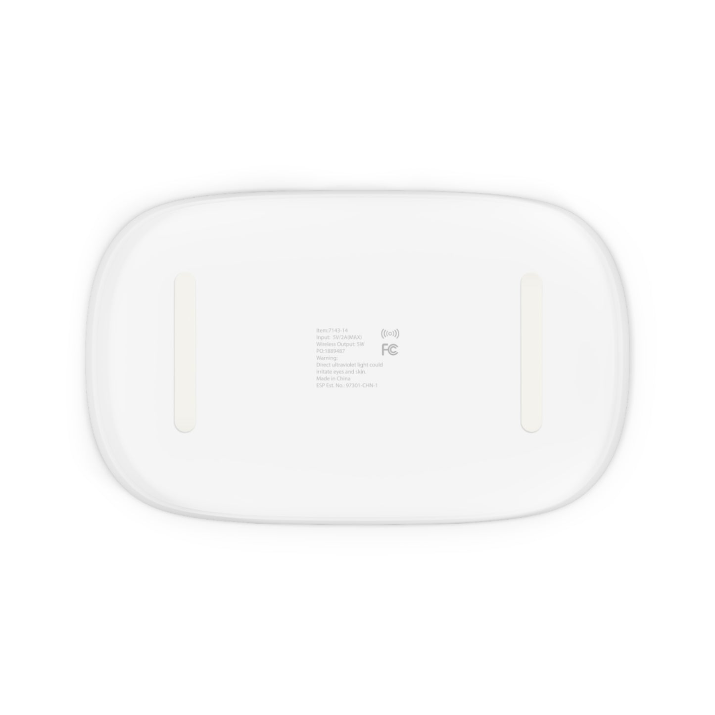 UV Phone Sanitizer & Wireless Charging Pad — Logo Branded Phone Sterilizer with Qi Charger
