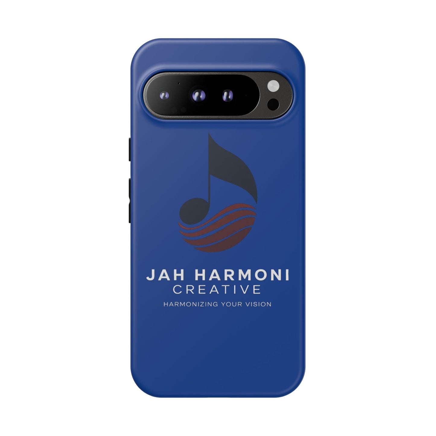 Tough Cases - Blue Logo Phone Case | Jah Harmoni Creative Protective Cover