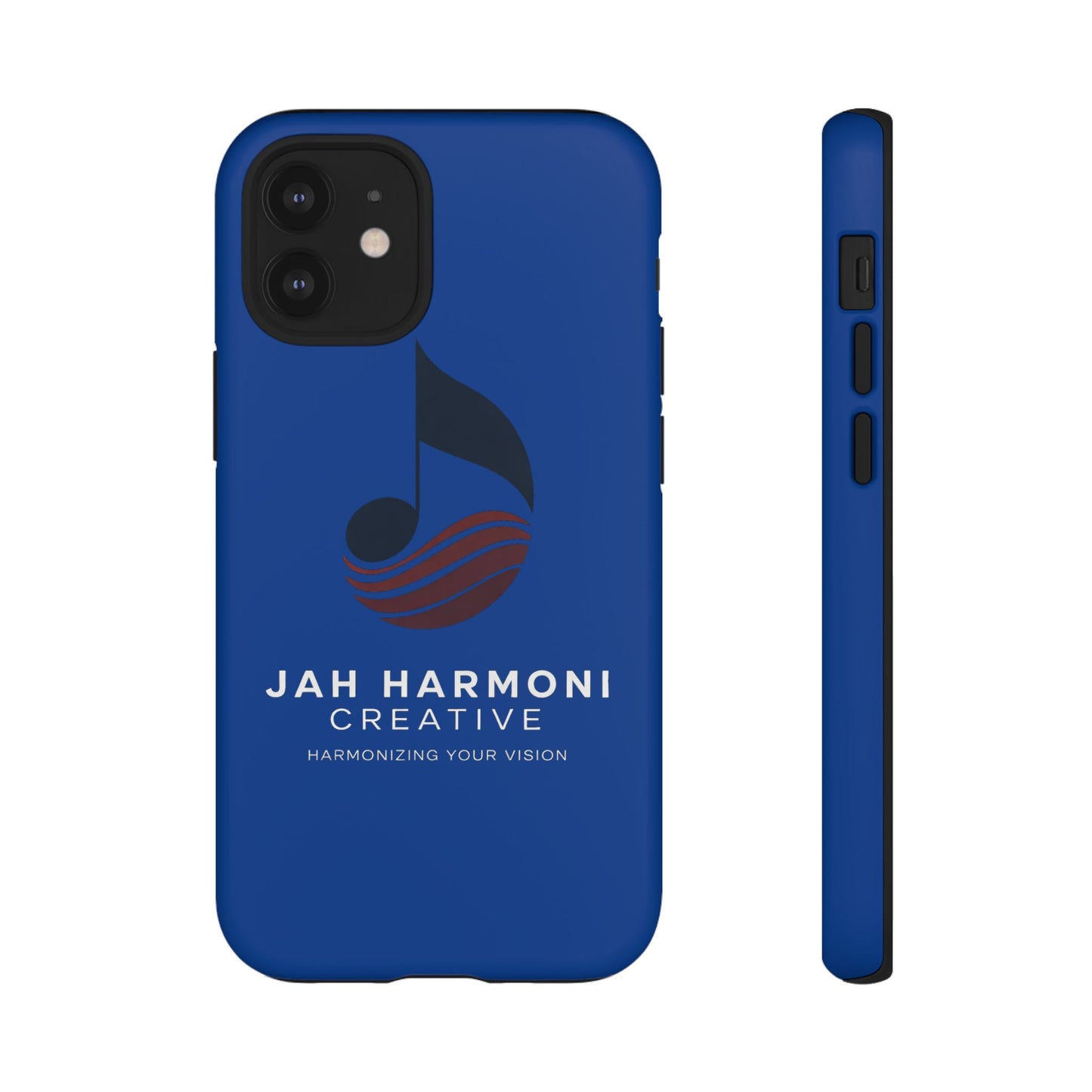 Tough Cases - Blue Logo Phone Case | Jah Harmoni Creative Protective Cover