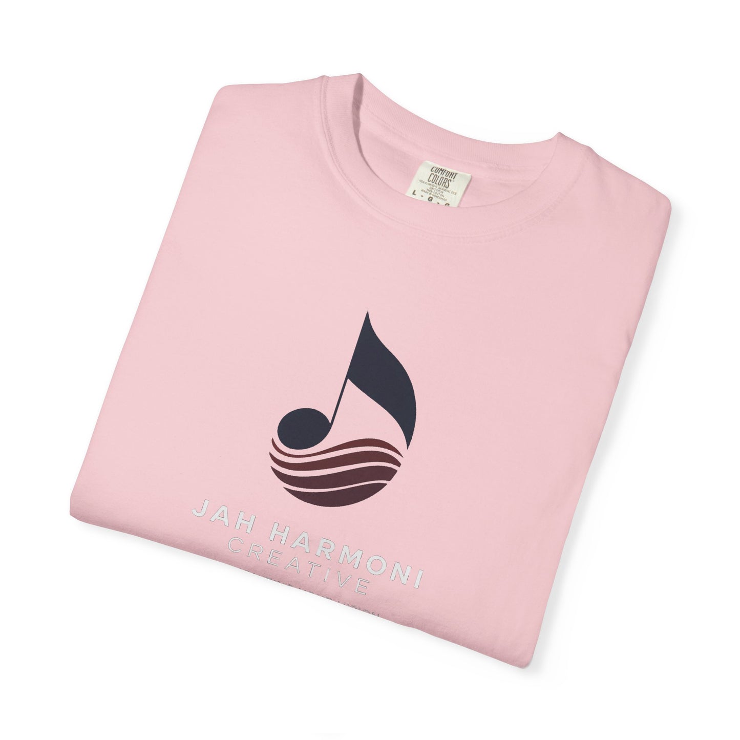 Music Logo T‑Shirt — “Jah Harmoni Creative” Branded Tee