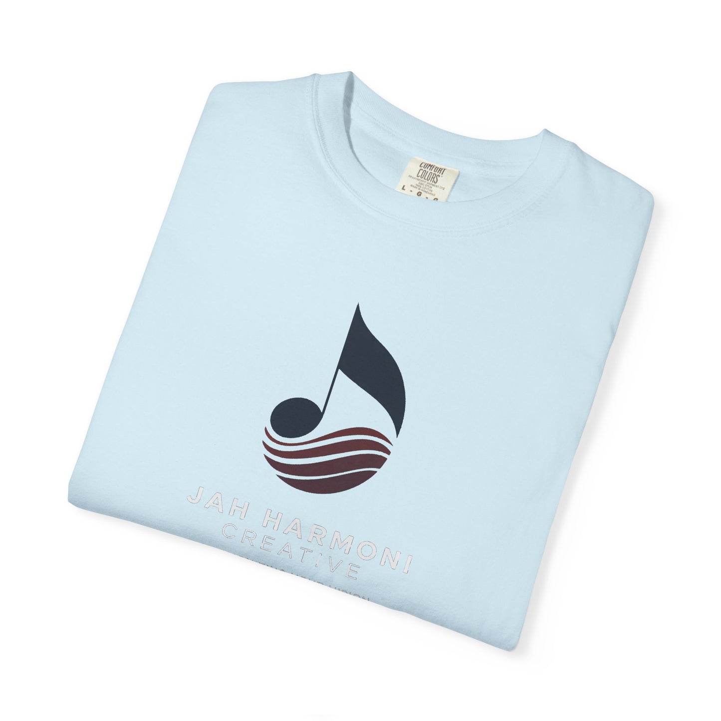 Music Logo T‑Shirt — “Jah Harmoni Creative” Branded Tee
