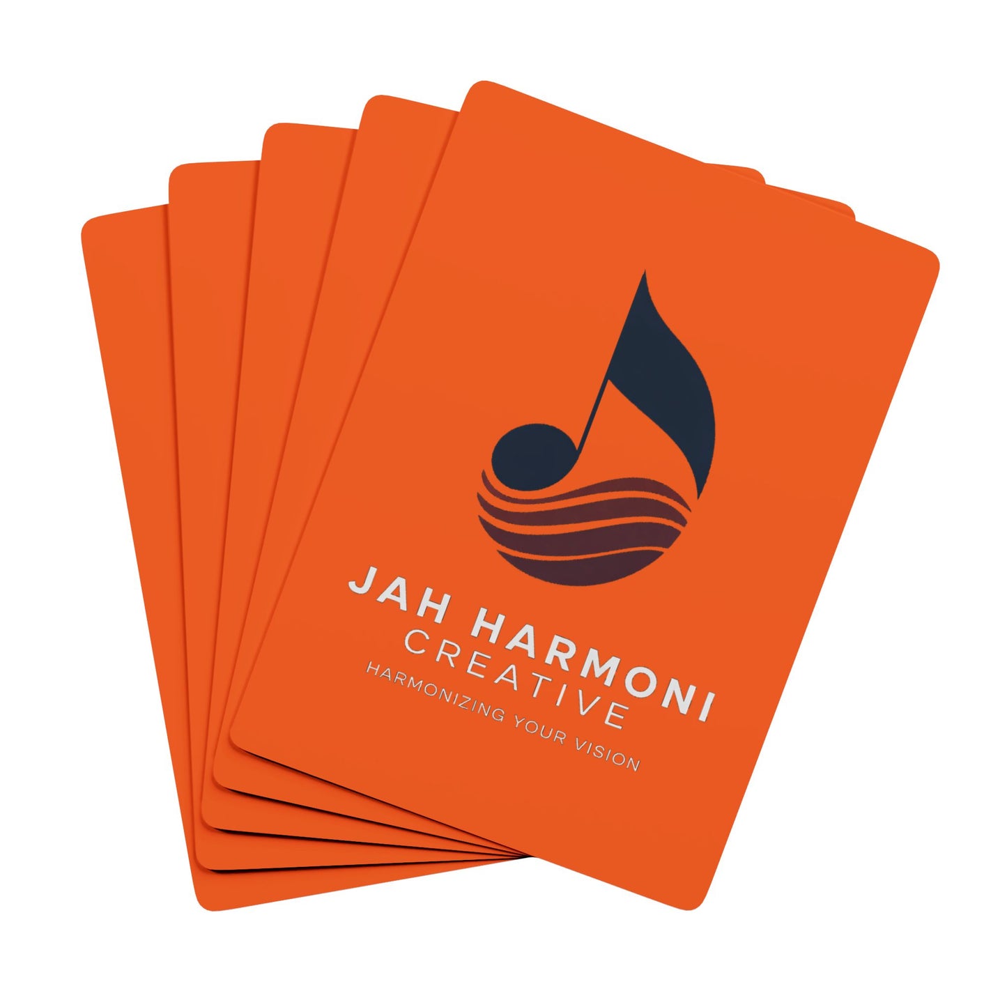Custom Logo Poker Playing Cards – Jah Harmoni Creative Branded Deck