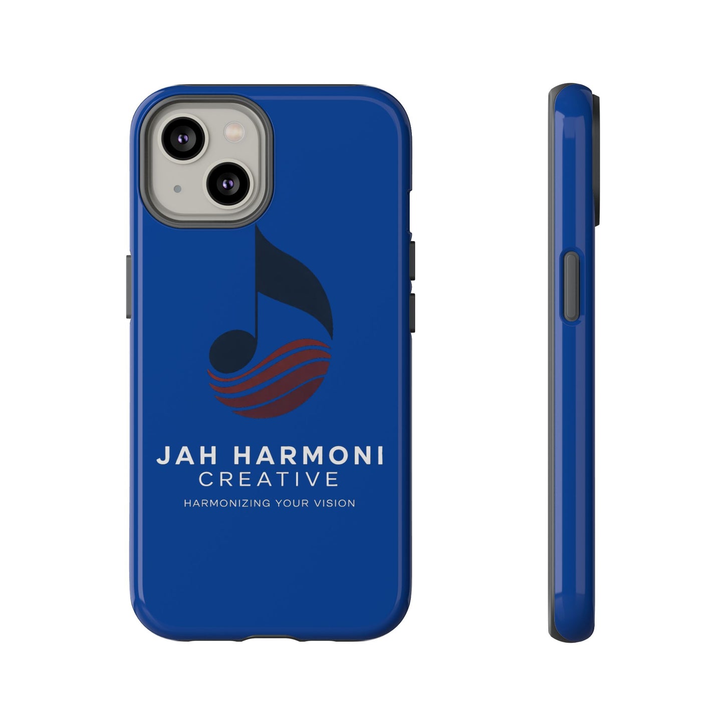 Tough Cases - Blue Logo Phone Case | Jah Harmoni Creative Protective Cover