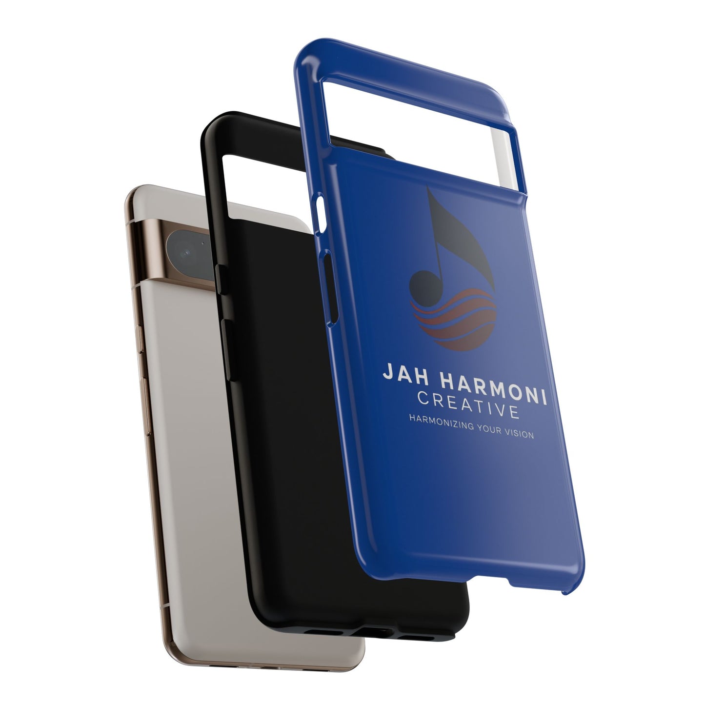 Tough Cases - Blue Logo Phone Case | Jah Harmoni Creative Protective Cover
