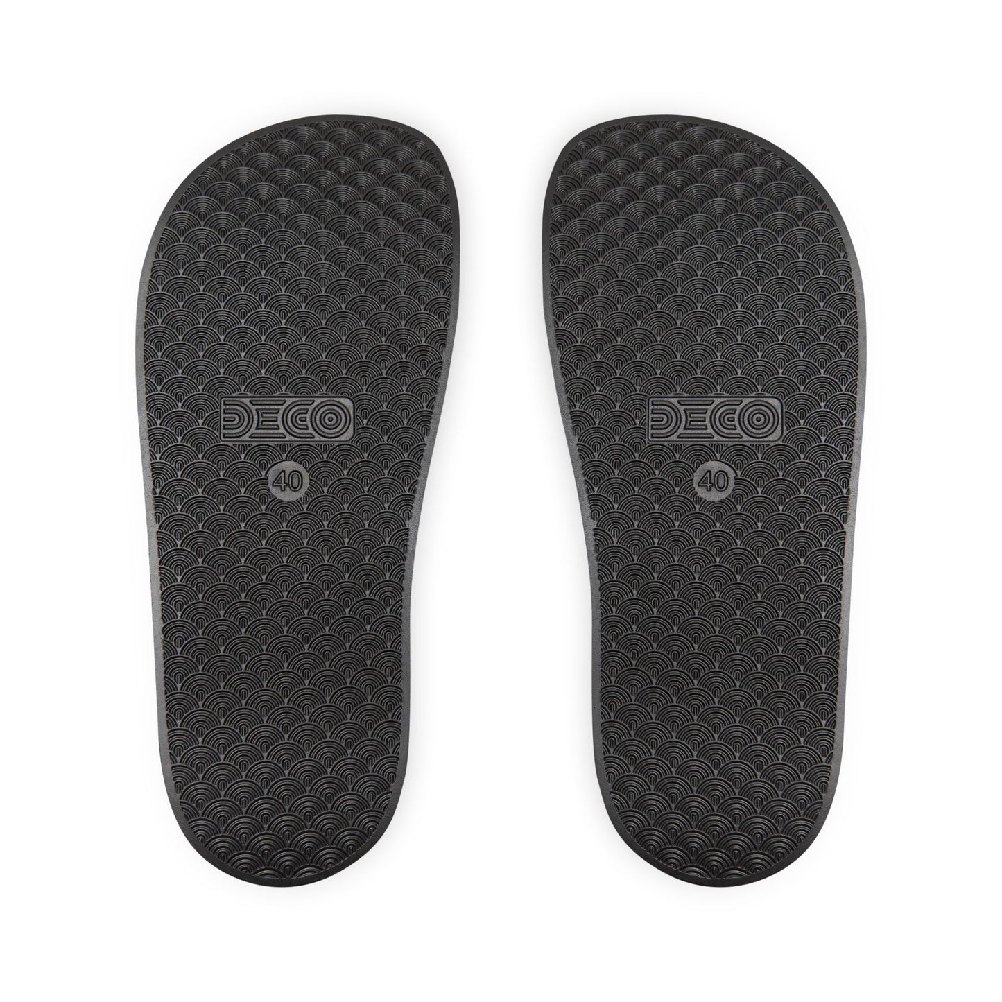 Slide Sandals — Custom Red Strap Slides with Logo