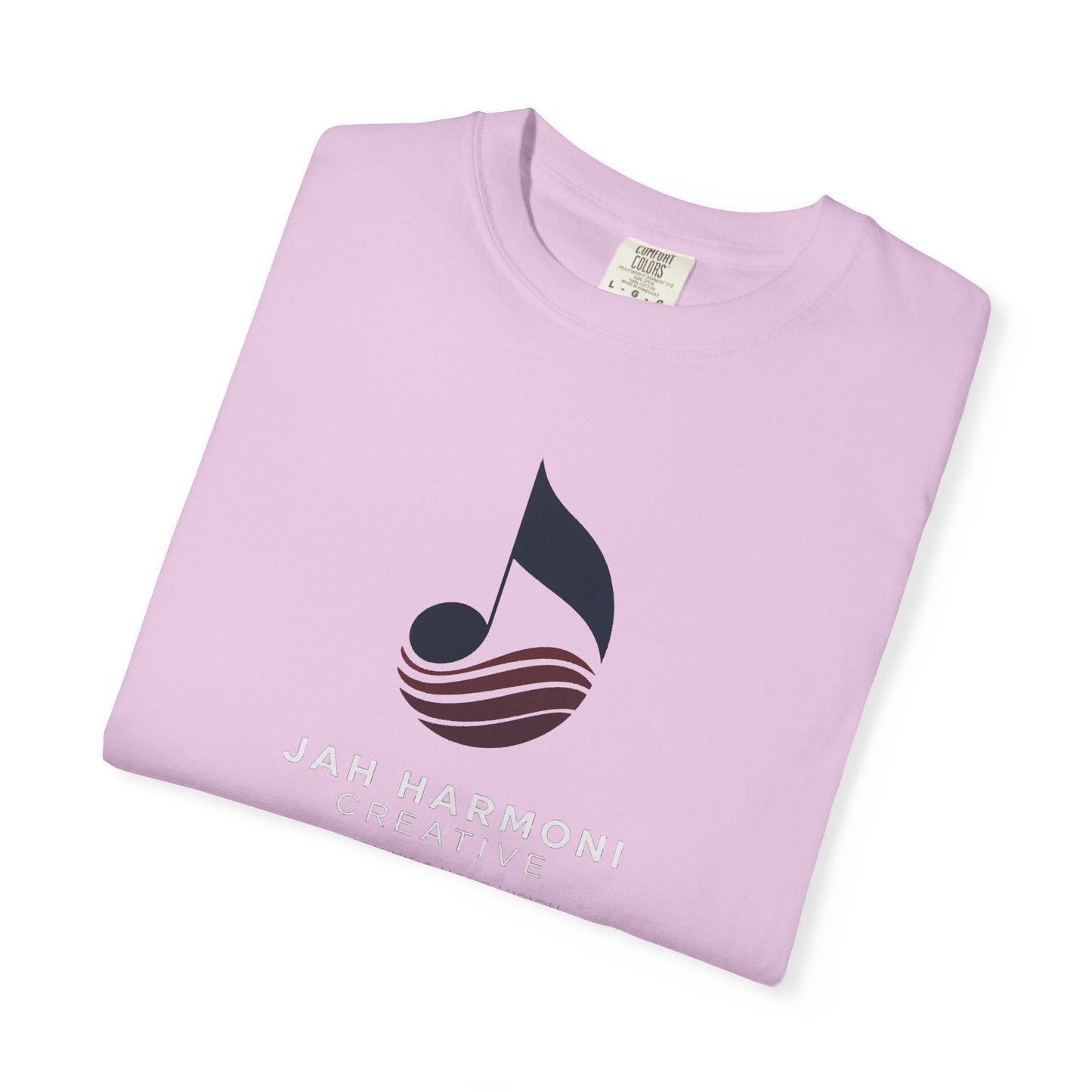 Music Logo T‑Shirt — “Jah Harmoni Creative” Branded Tee