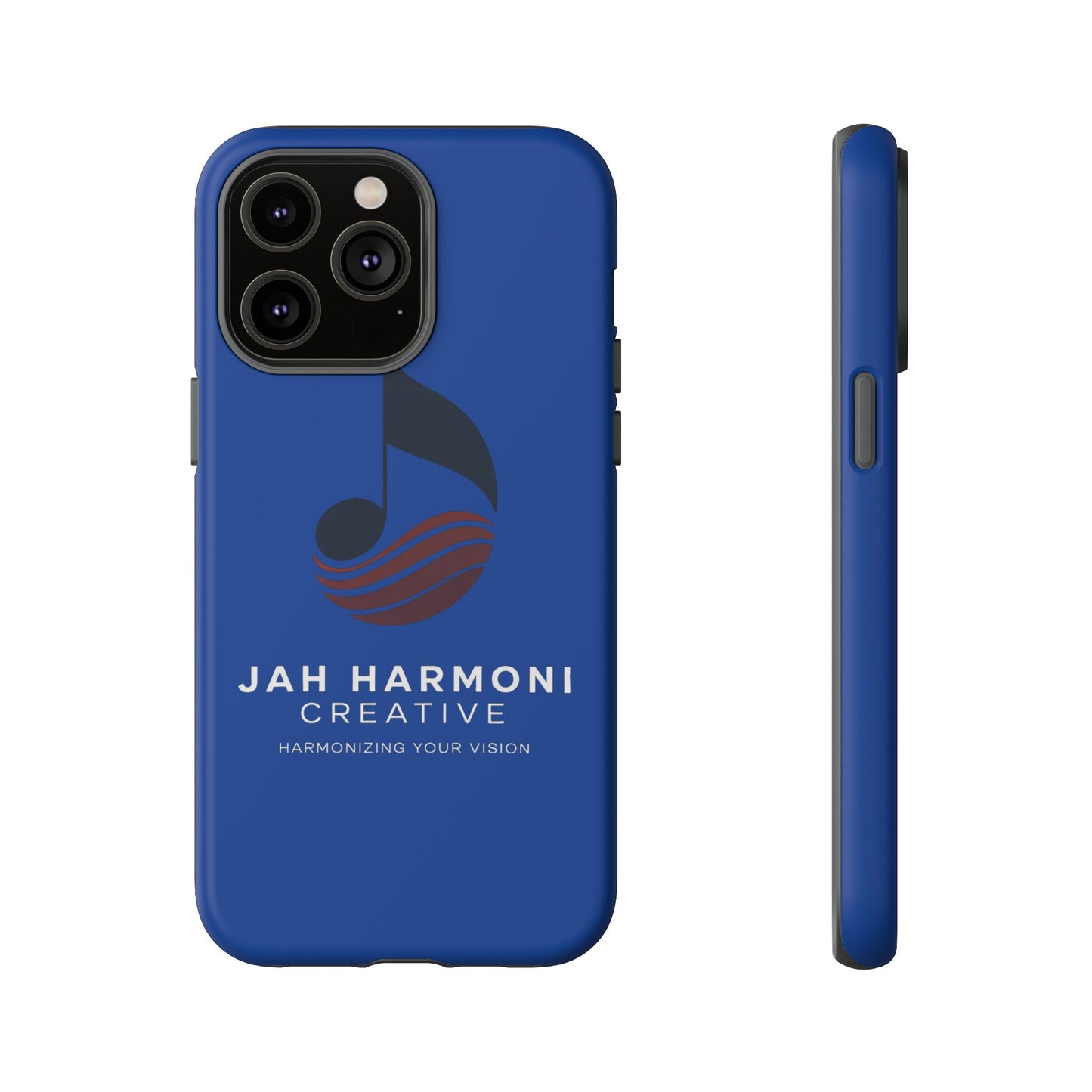 Tough Cases - Blue Logo Phone Case | Jah Harmoni Creative Protective Cover