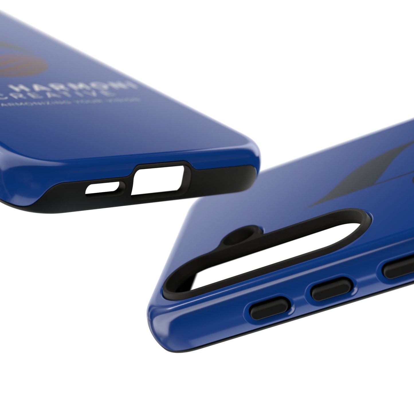 Tough Cases - Blue Logo Phone Case | Jah Harmoni Creative Protective Cover