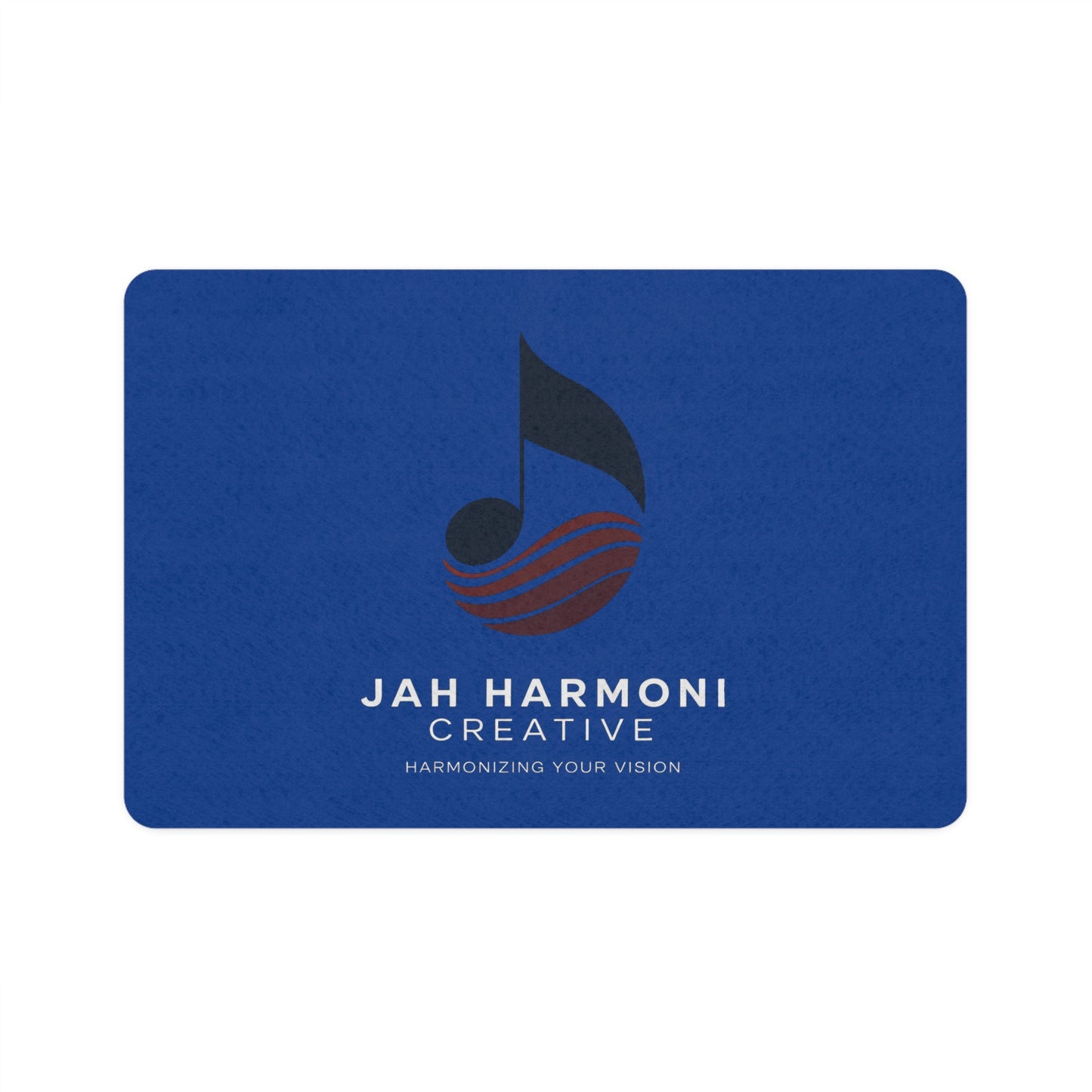 Pet Food Mat — Branded 'Jah Harmoni Creative' Non-Slip Feeding Placemat (12x18)