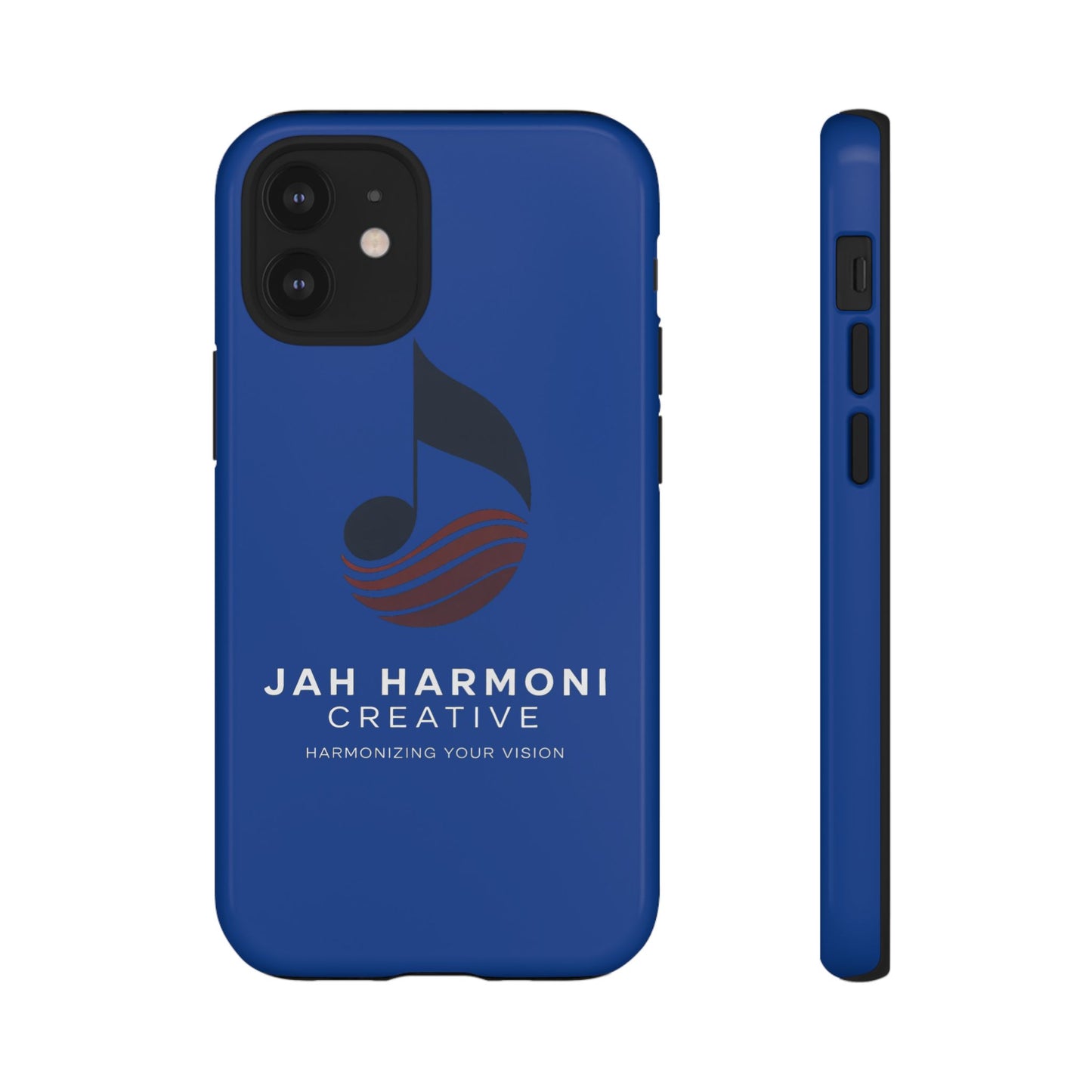 Tough Cases - Blue Logo Phone Case | Jah Harmoni Creative Protective Cover